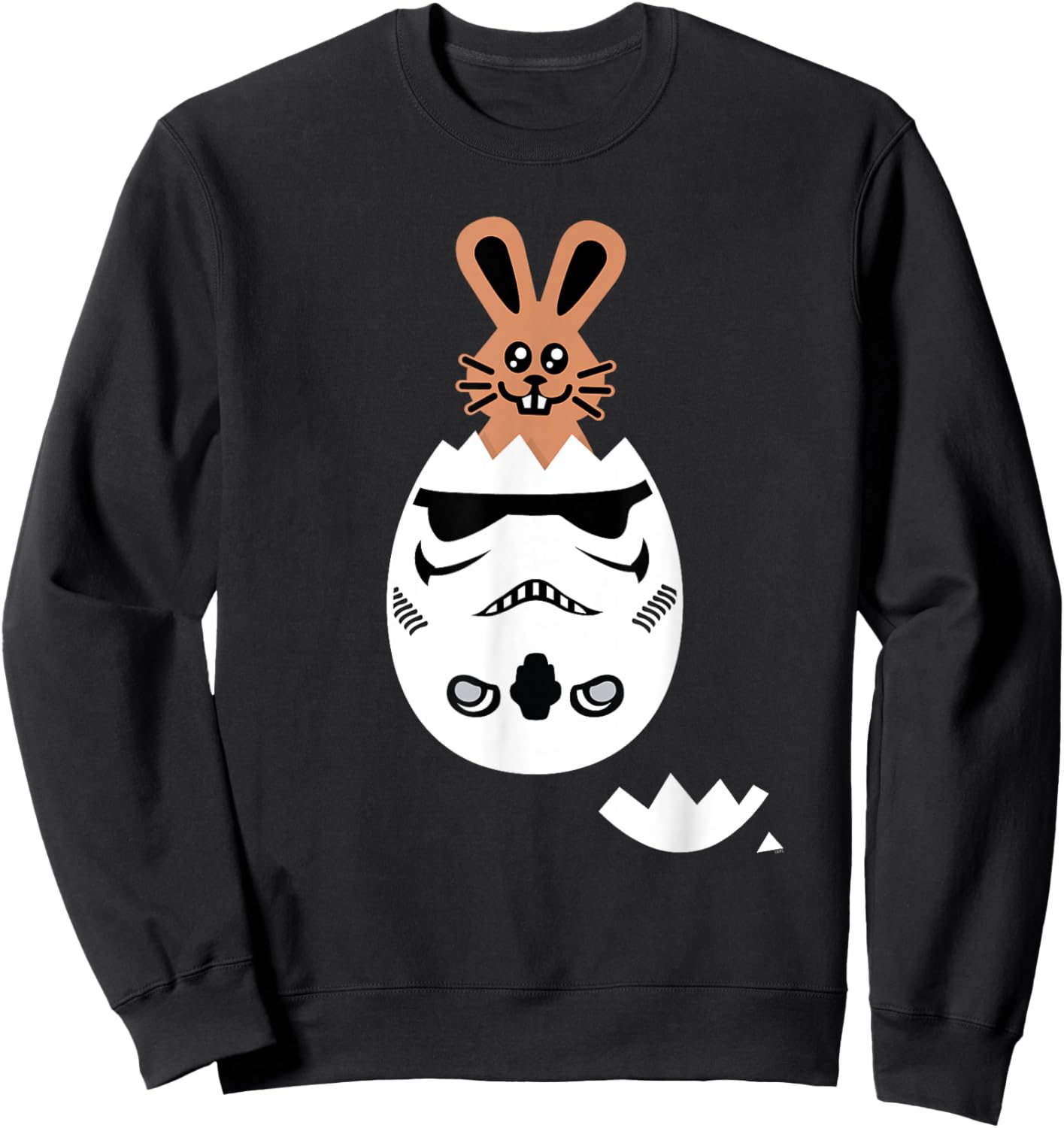 Star Wars Chocolate Bunny and Stormtrooper Easter Egg Funny Sweatshirt - Sweatshirt | Black