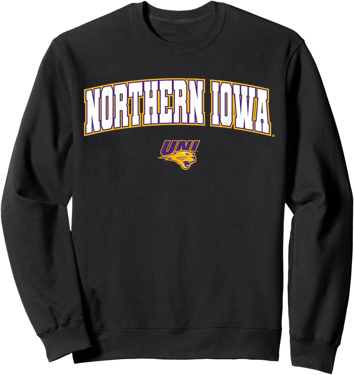 University of Northern Iowa Panthers Arch Logo Sweatshirt - Sweatshirt | Black