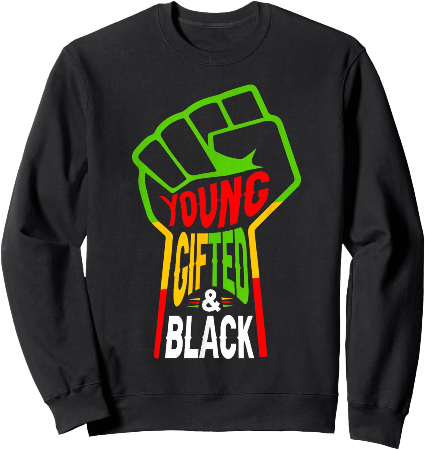 Juneteenth Young Gifted Afro African Black Boy Kids Youth Sweatshirt - Sweatshirt | Black