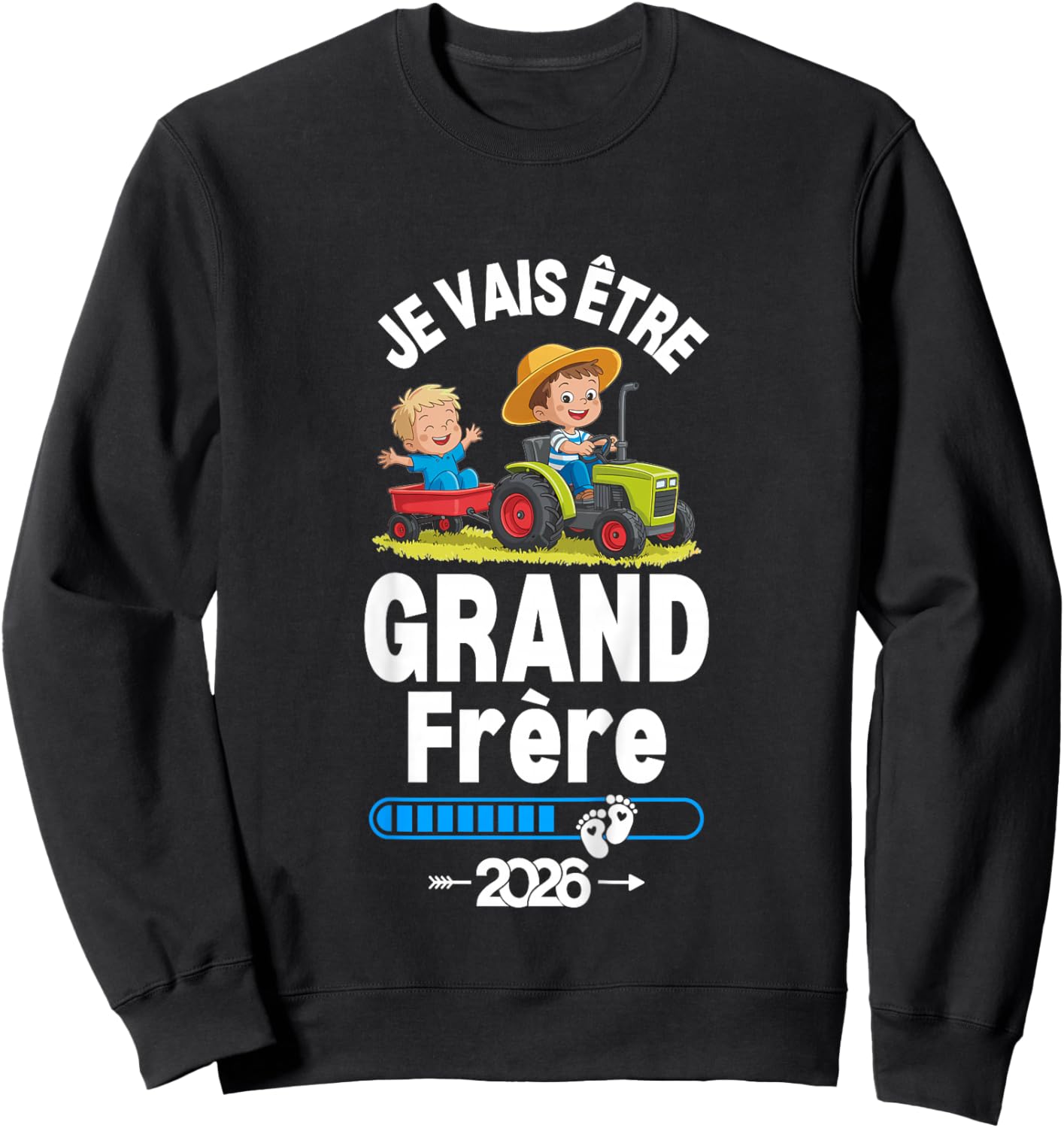 Kid I Will Be Big Brother 2026 Boy Future Big Brother Funny Sweatshirt - Sweatshirt | Black