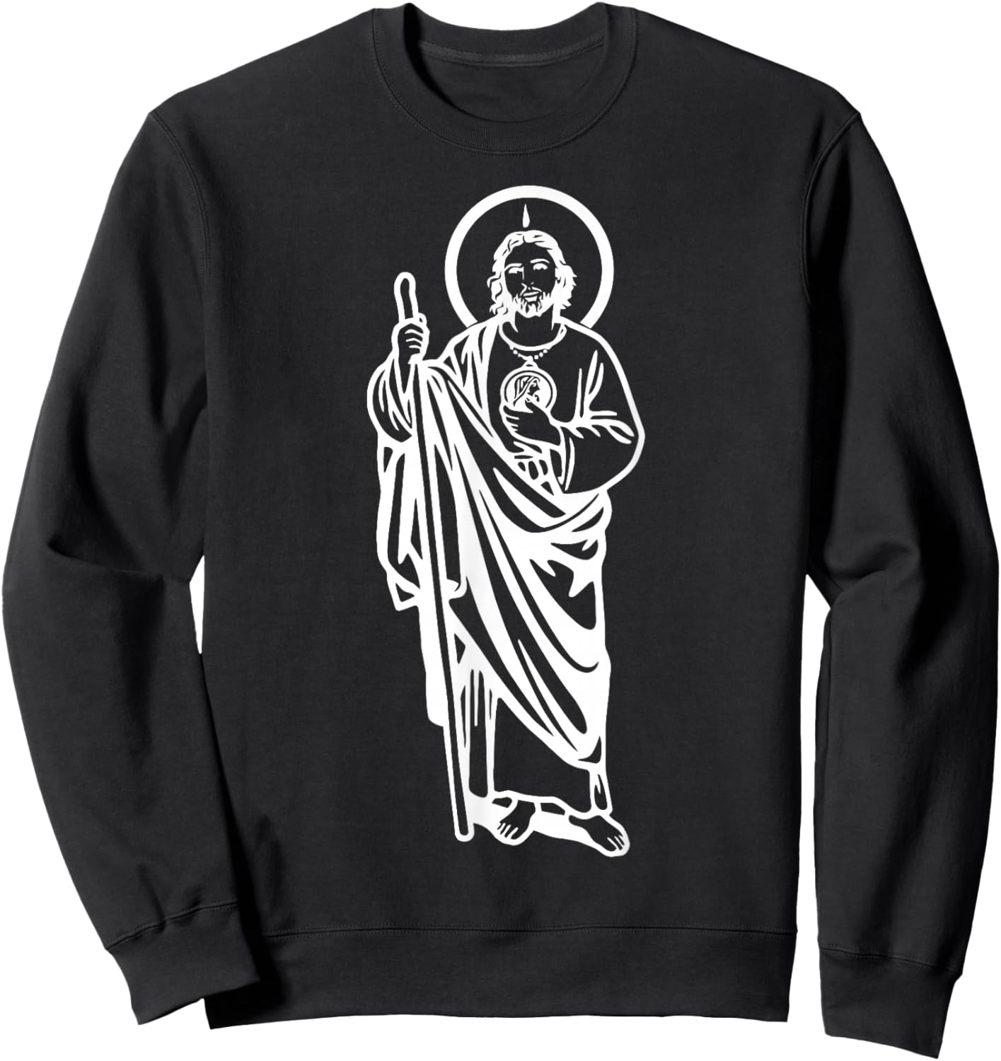 San Judas Tadeo Saint Jude Thaddeus Sweatshirt - Sweatshirt | Black