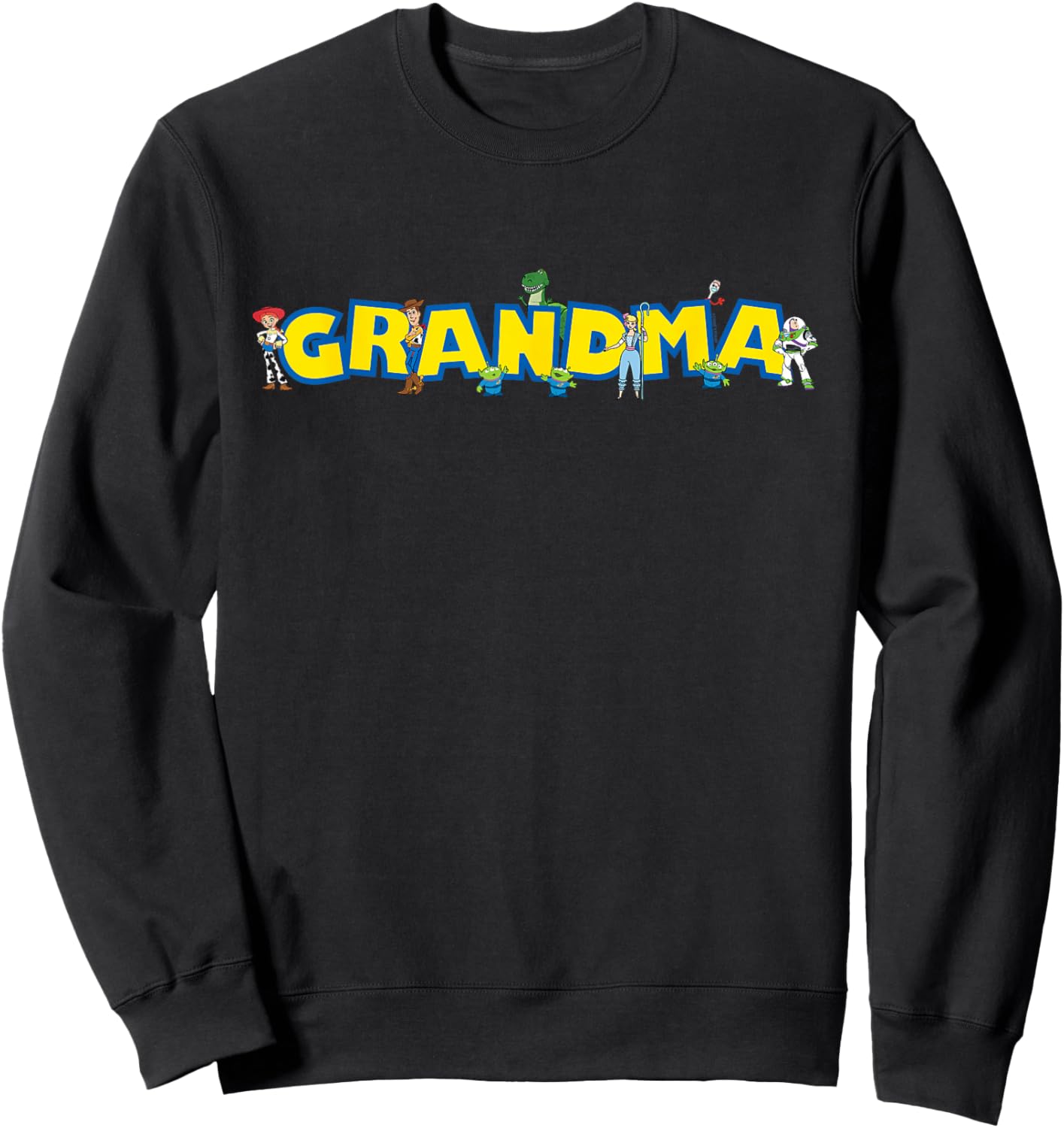 Disney & Pixar's Toy Story Grandma Gift Family Disney Trip Sweatshirt - Sweatshirt | Black