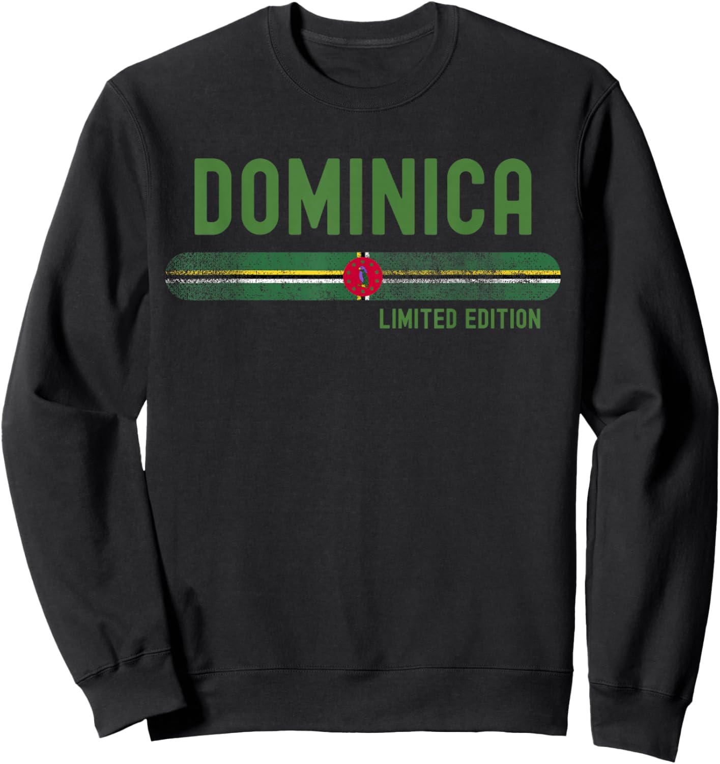 Dominica Flag | Men Women Kids | Patriotic Dominican Sweatshirt - Sweatshirt | Black