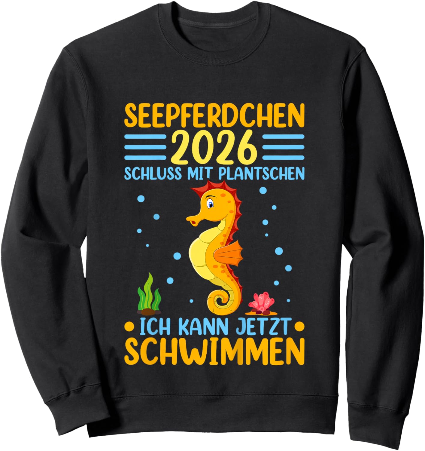 Seahorse 2026 Passed Early Swimmer Badge Sweatshirt - Sweatshirt | Black