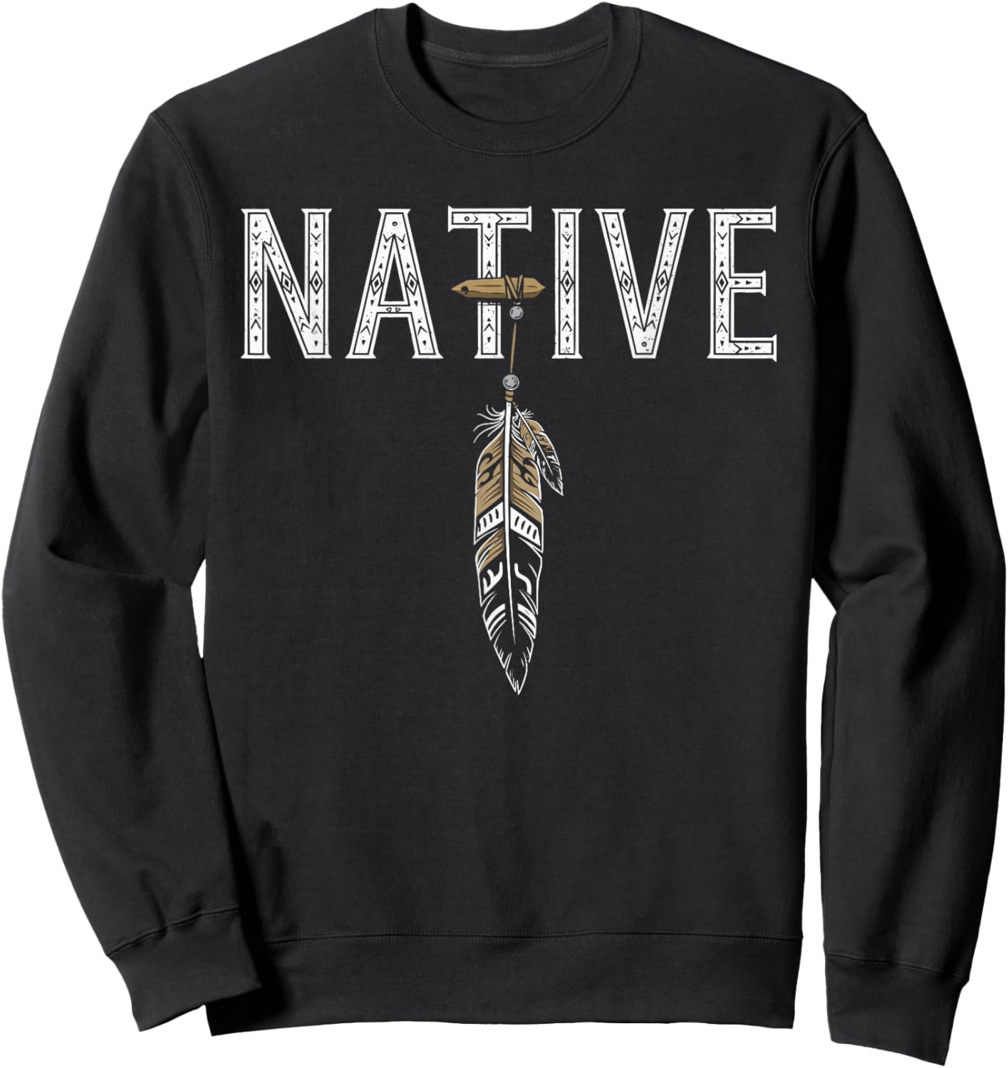 Native Indian American Day Pride Indigenous Native American Sweatshirt - Sweatshirt | Black
