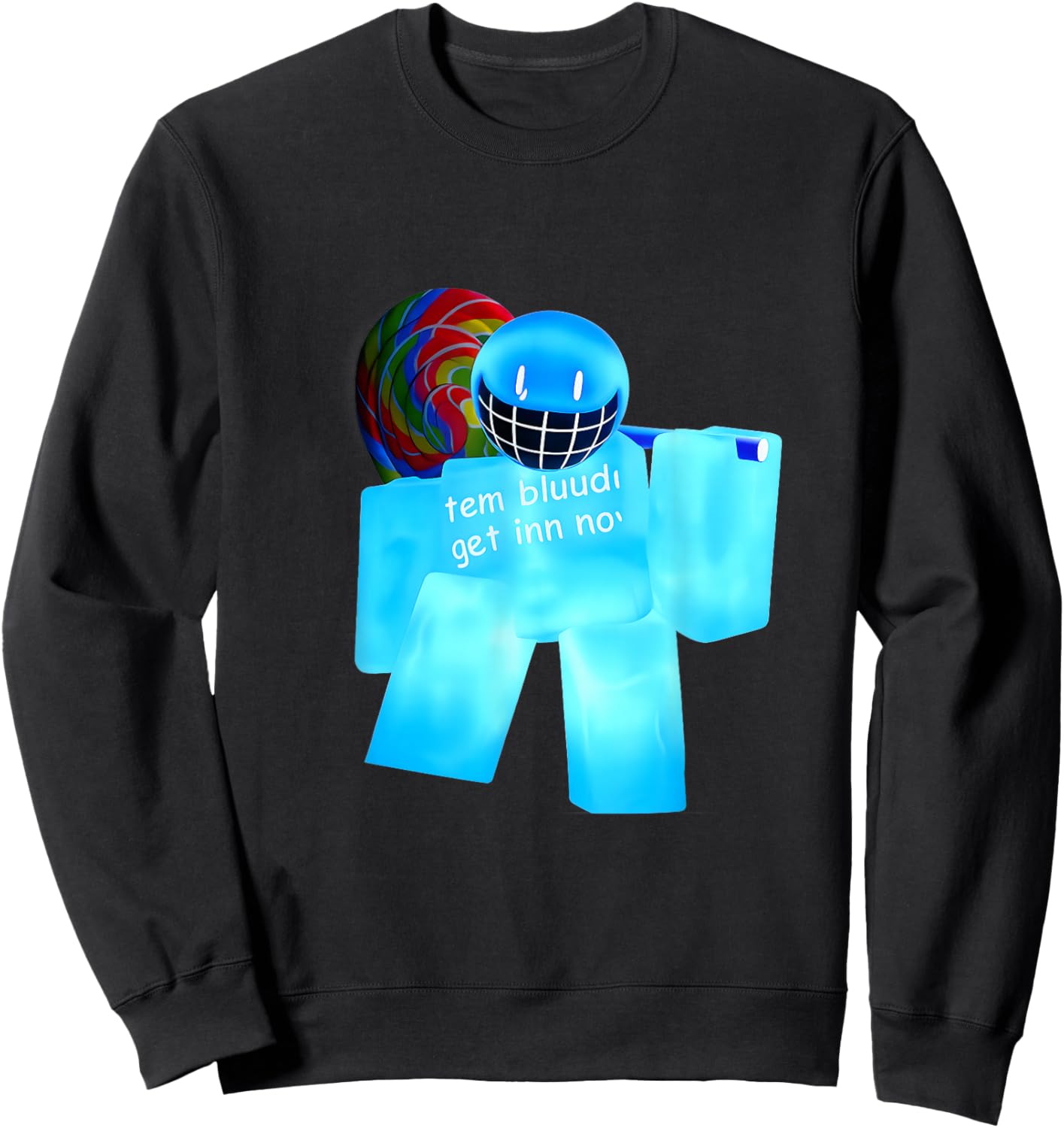 Bluudud Bluudude Bluedude Blue Dude Bludud Bluedud Blu Dud Sweatshirt - Sweatshirt | Black