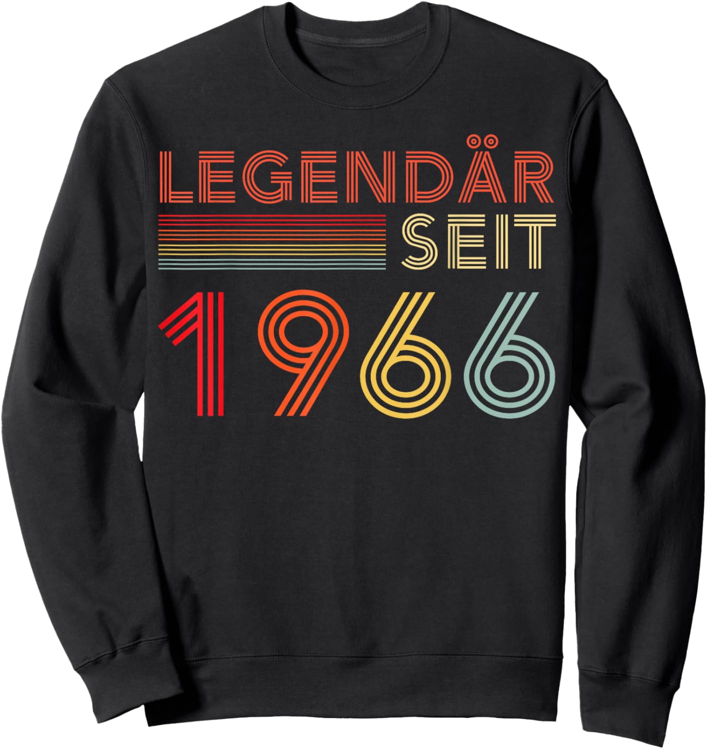 1966 Birthday Man 60th Decoration Funny 60s 60th Birthday Sweatshirt - Sweatshirt | Black