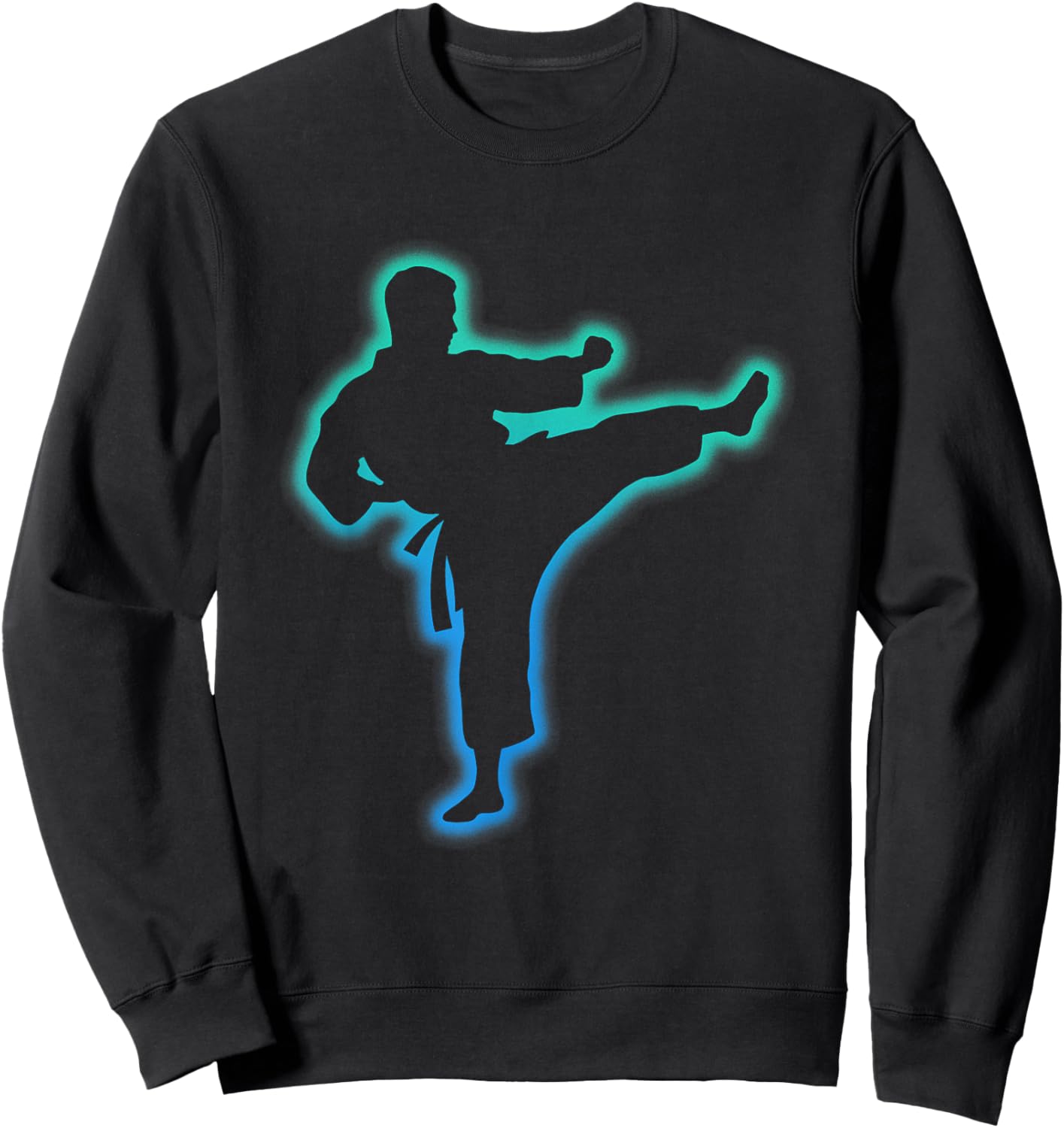 Taekwondo Apparel Martial Arts Shirt Kids Men Boys Karate Sweatshirt - Sweatshirt | Black