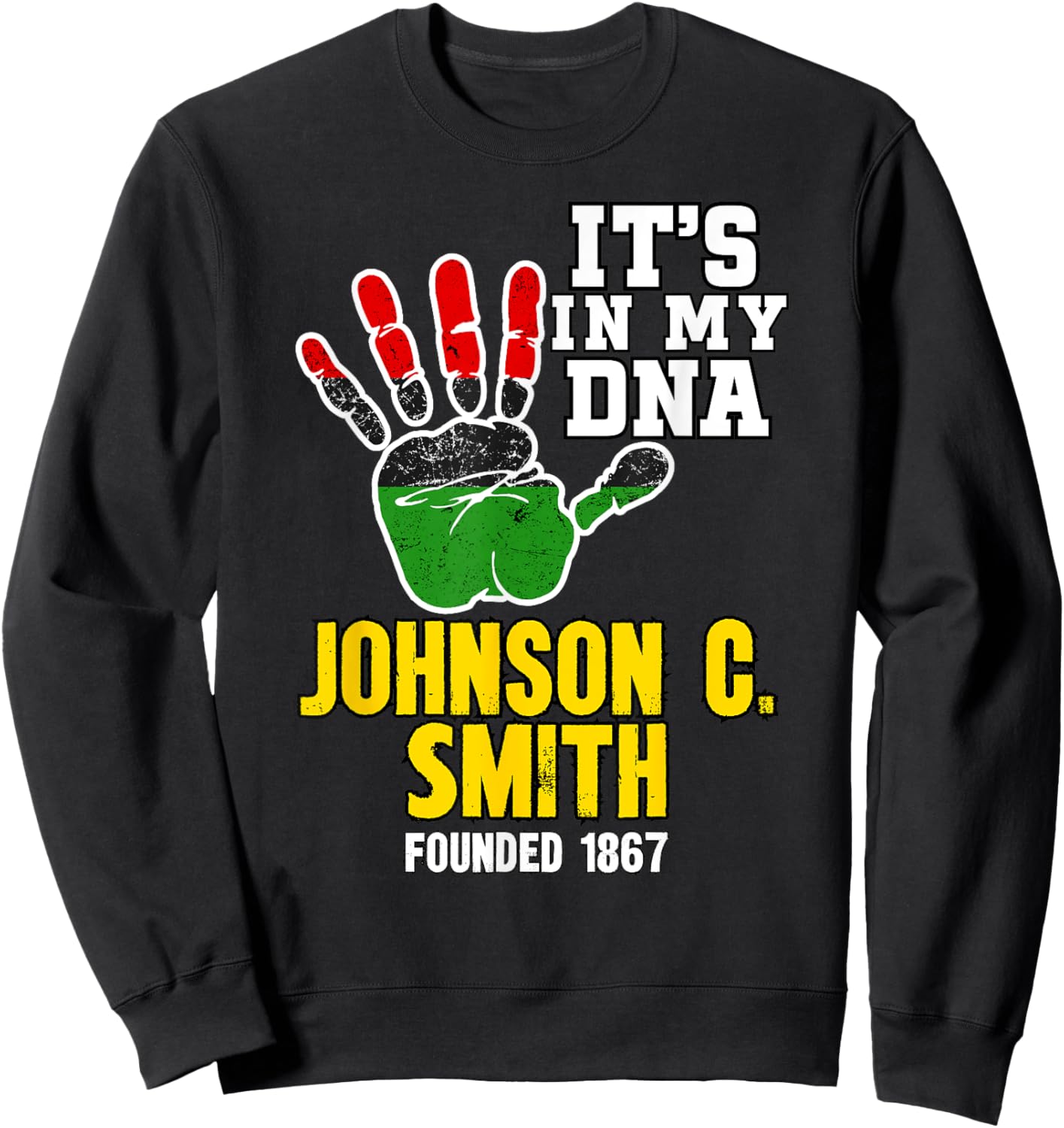 Johnson C. Smith, JCSU, Souvenir HBC Design Sweatshirt - Sweatshirt | Black