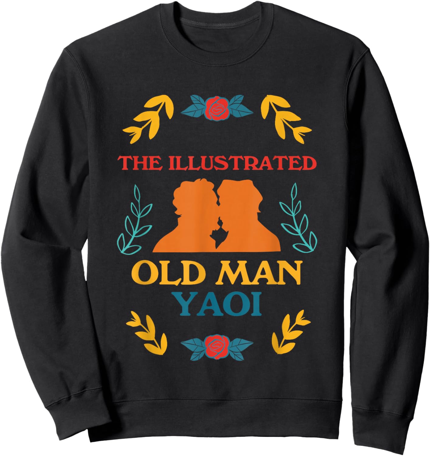 The Illustrated Old Man Yaoi Vintage Design Sweatshirt - Sweatshirt | Black