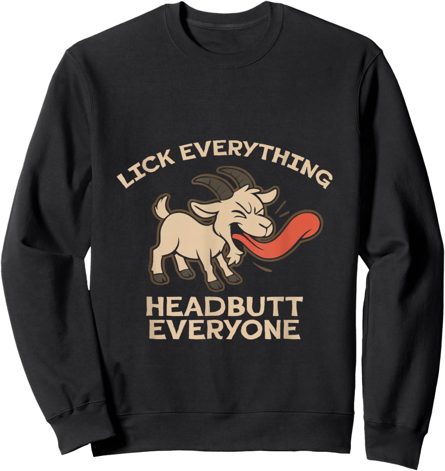 Headbutt Everyone Goat Simulator Sweatshirt - Sweatshirt | Black