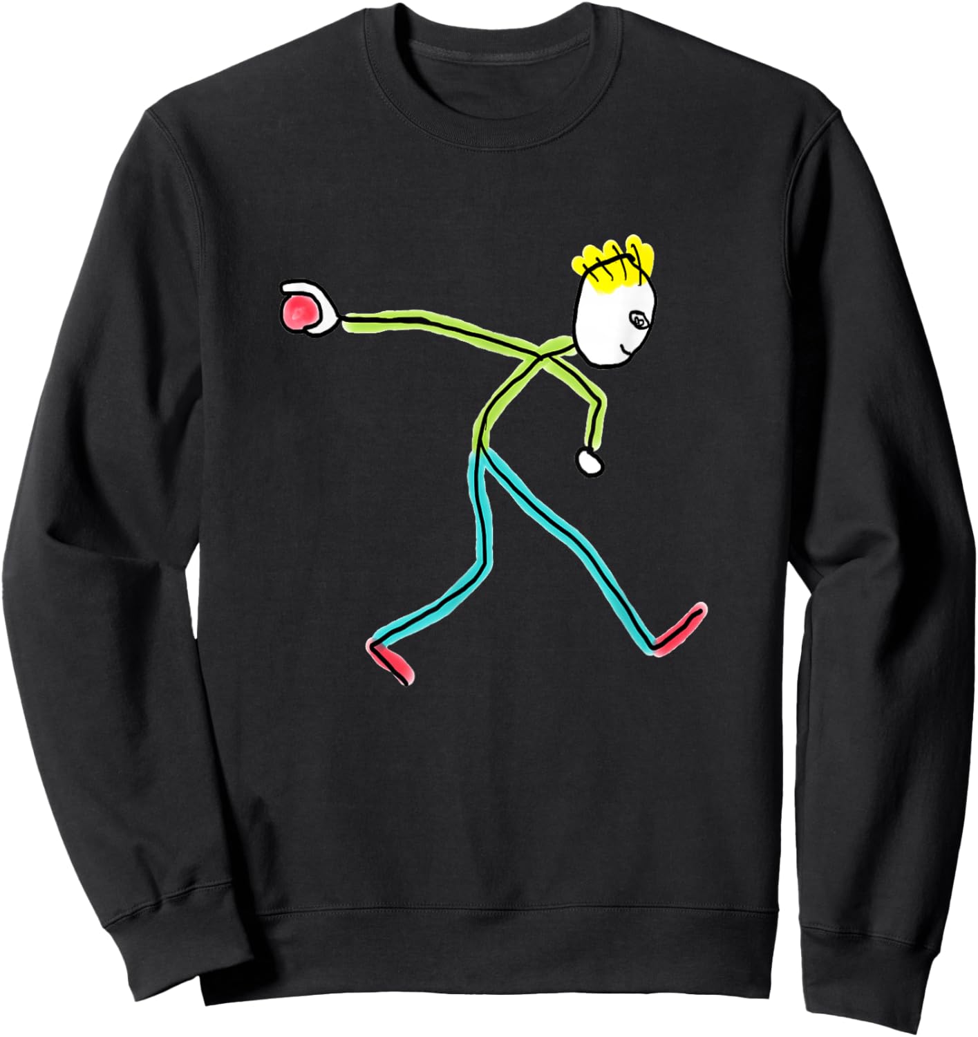 Boule de pétanque Stickman Sweatshirt - Sweatshirt | Black