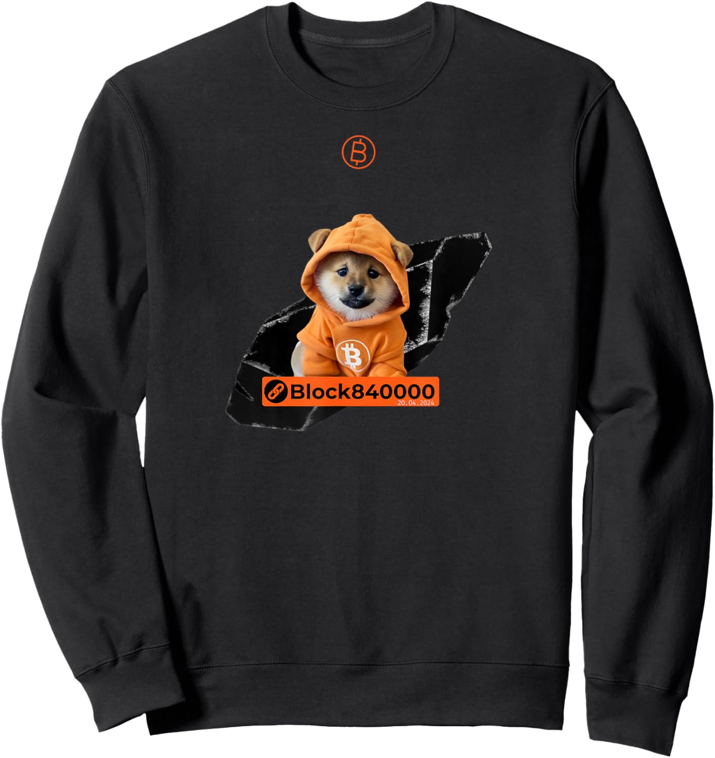 Bitcoin Runes - DOG GO TO THE MOON - #DOG Sweatshirt - Sweatshirt | Black