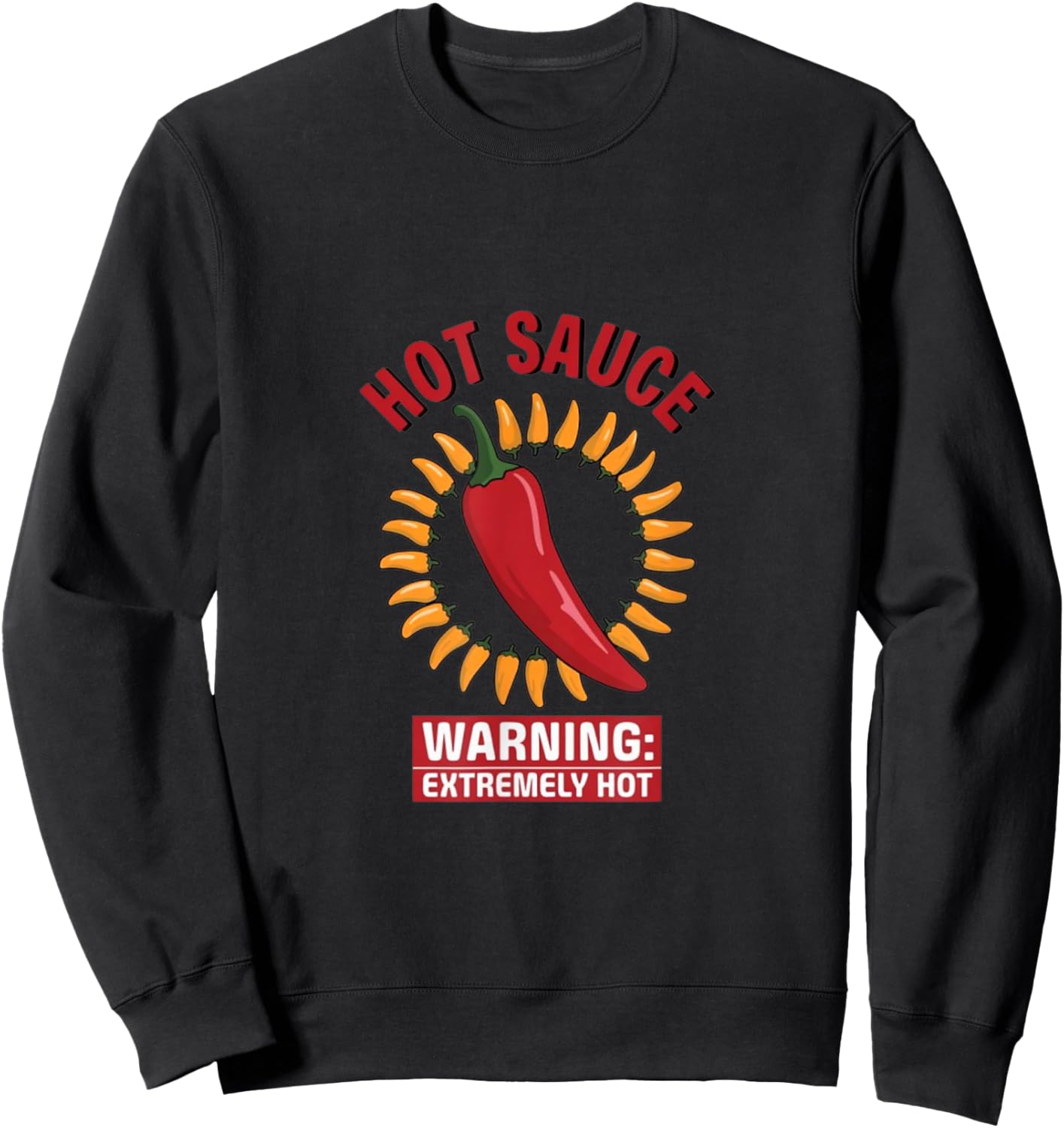 Hot Sauce Packet Group Costume Sweatshirt - Sweatshirt | Black