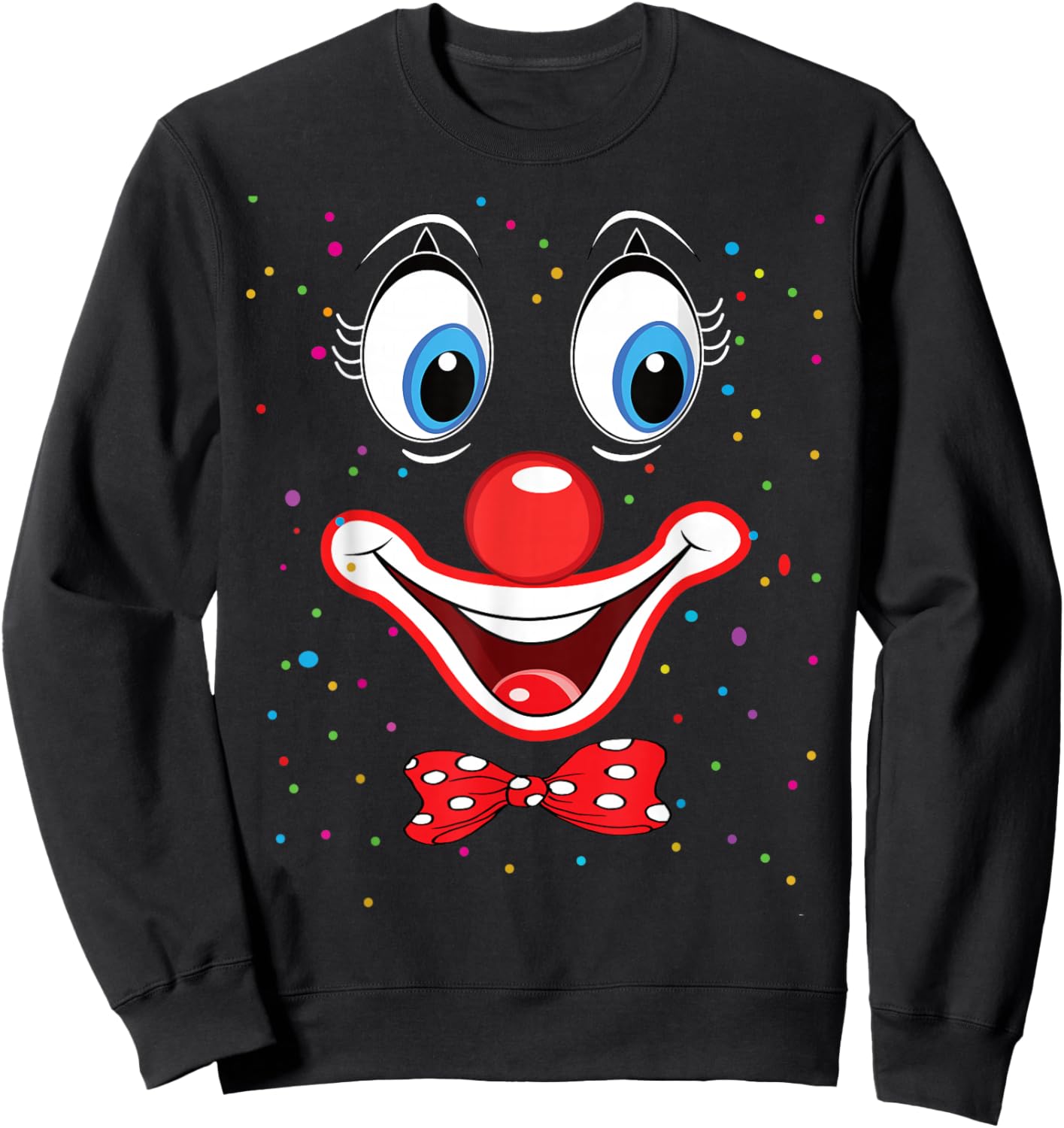 Funny Clown Costumes for Children Carnival Costume Fancy Dress Sweatshirt - Sweatshirt | Black