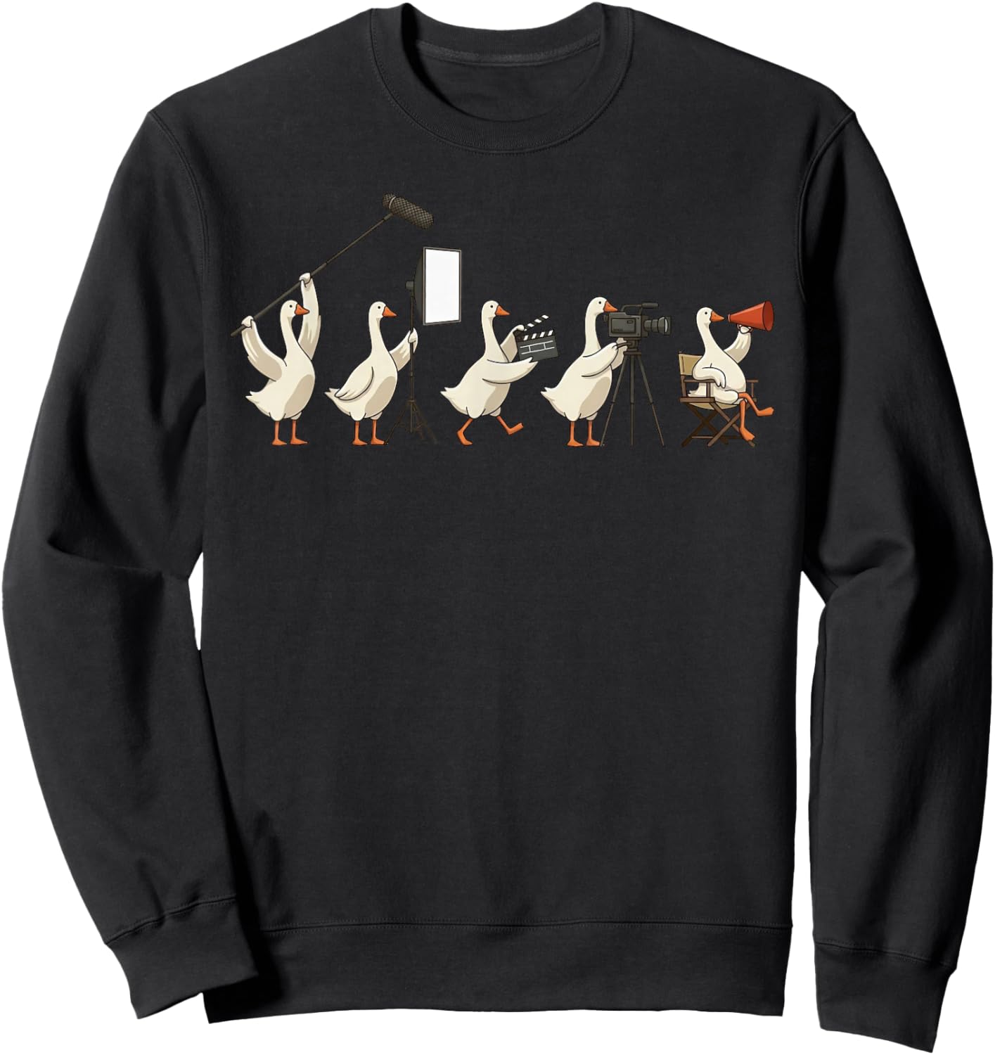 Goose Movie Crew Filmmaking Director Camera Sweatshirt - Sweatshirt | Black