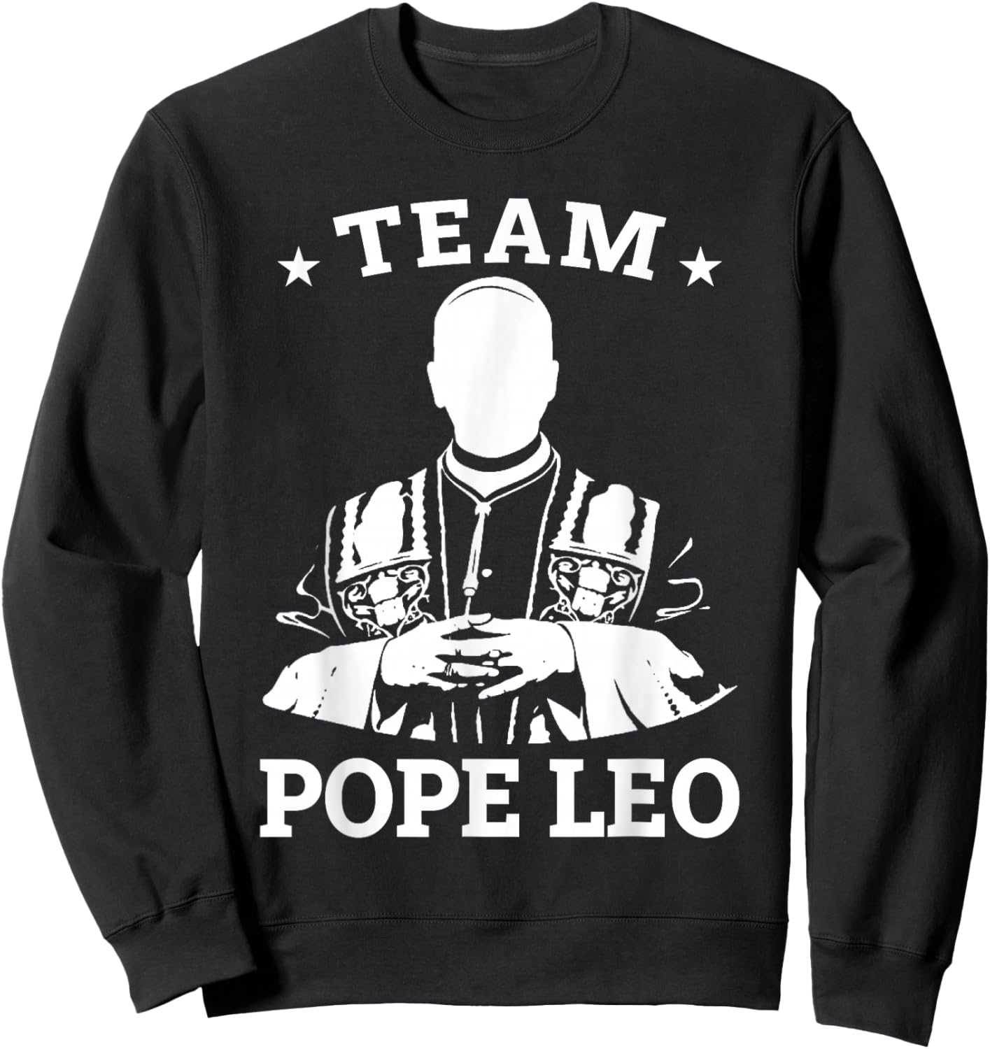 Team Pope Leo XIV Sweatshirt - Sweatshirt | Black