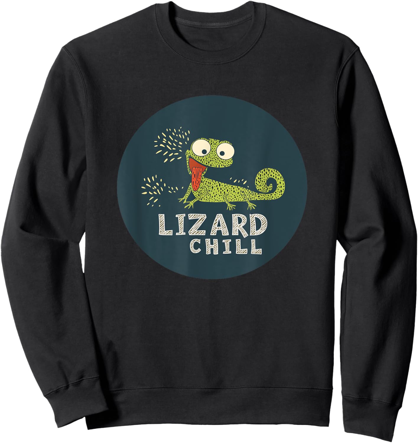 Erstaunliches Lizard Chill Outfit für lustige Jungen und Mädchen Sweatshirt - Sweatshirt | Black