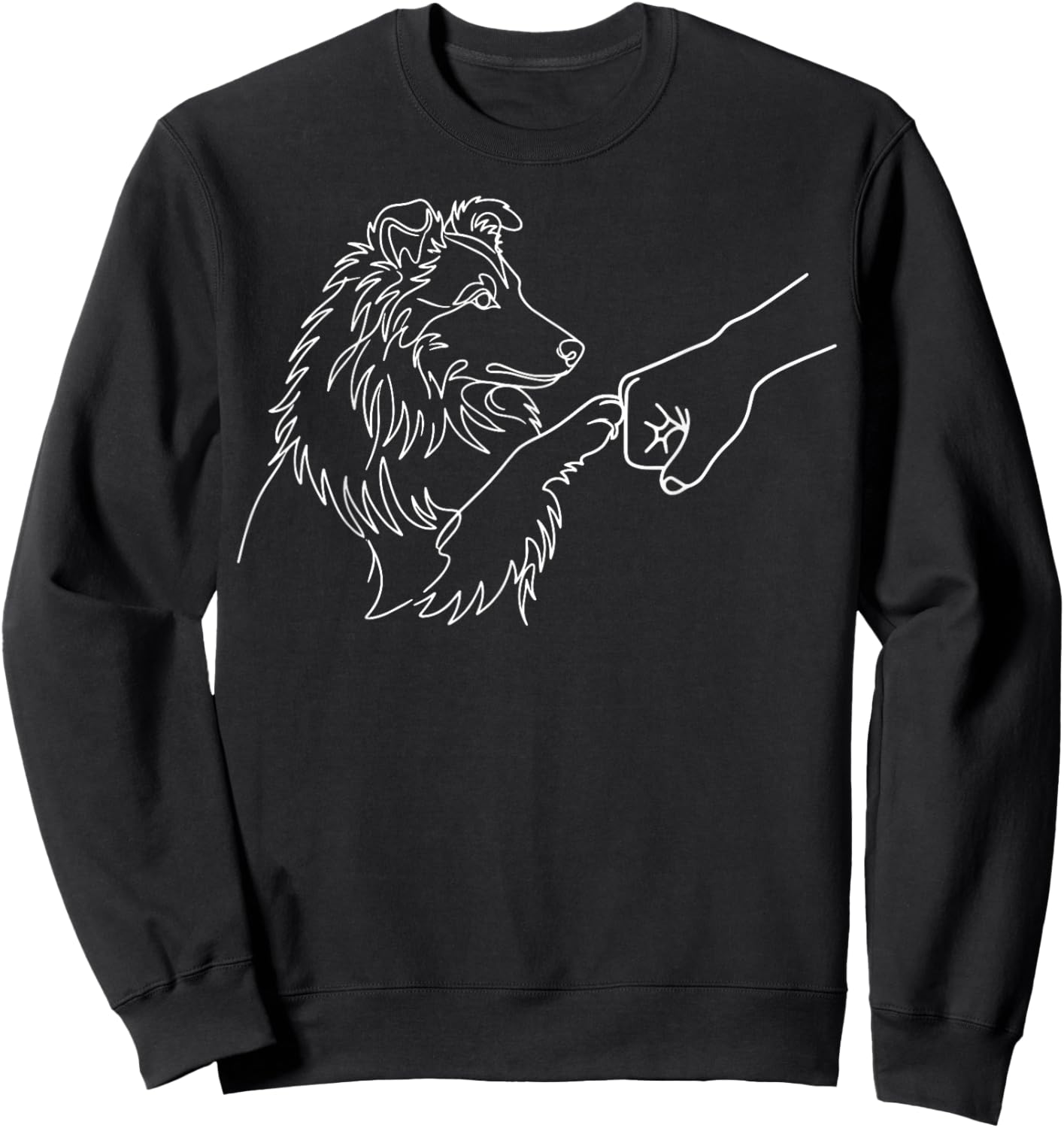 Berger des Shetland Check Sheltie Sweatshirt - Sweatshirt | Black