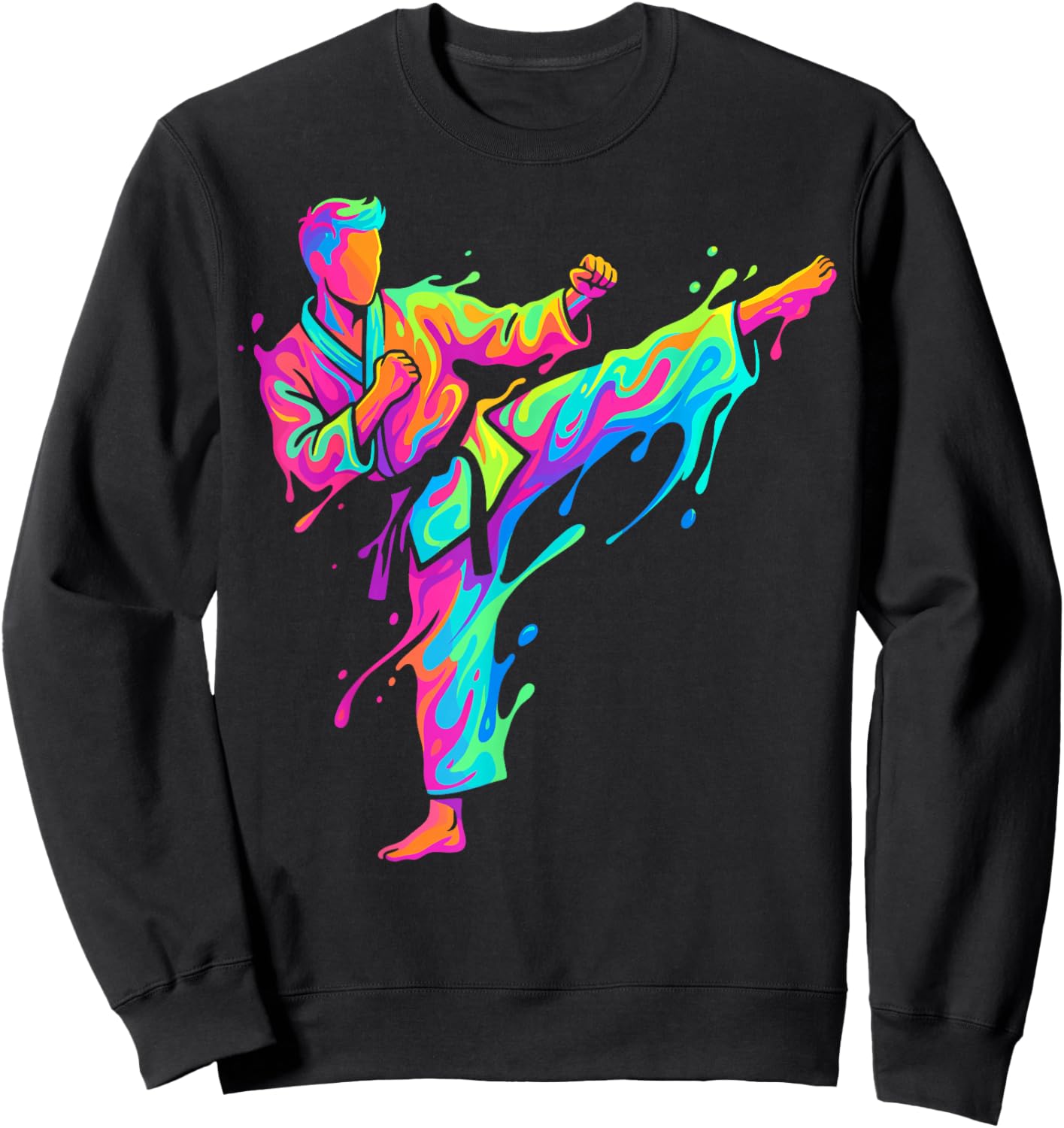 Karate Karate Player Children Boys Sweatshirt - Sweatshirt | Black