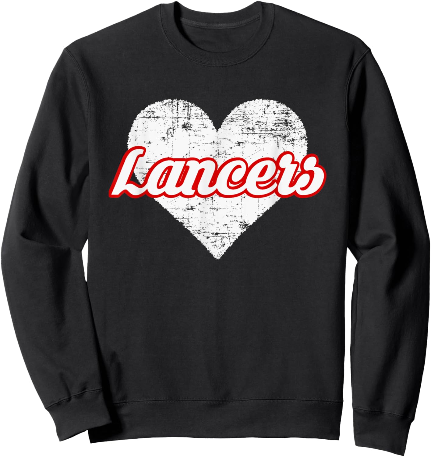 Lakewood Lancers Over Heart Sweatshirt - Sweatshirt | Black