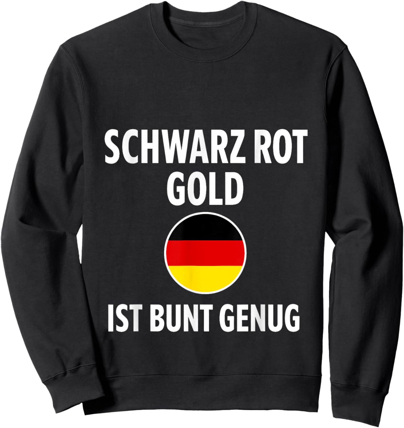 Deutschland Fan Outfit Schwarz Rot Gold Farben Design Sweatshirt - Sweatshirt | Black