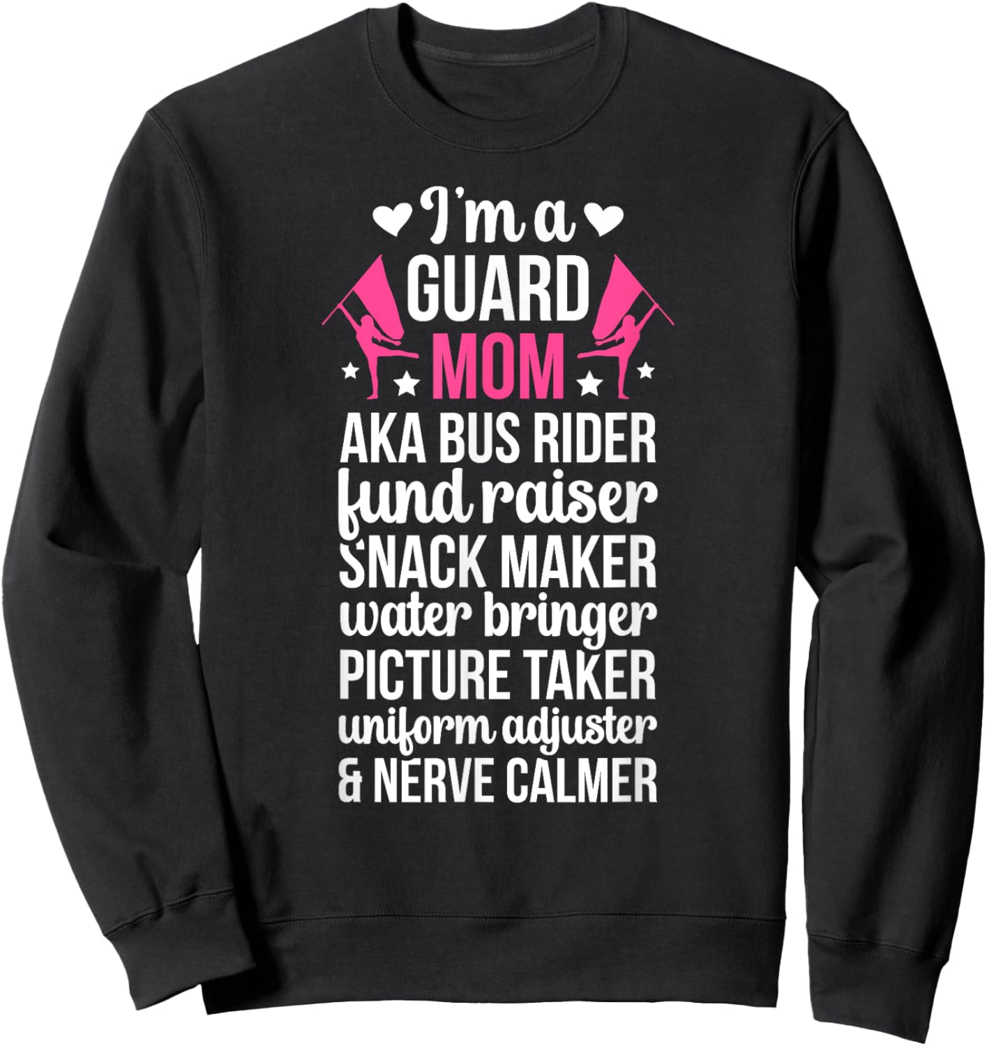 Color Guard Mom Definition Mom Of A Color Guard Member Sweatshirt - Sweatshirt | Black