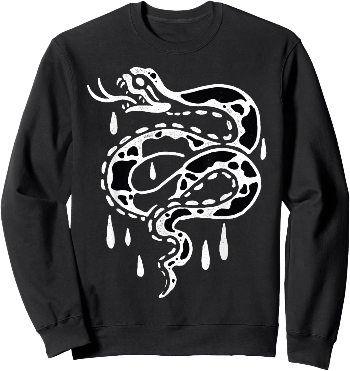 Snake Serpent Cobra Blackwork Sweatshirt - Sweatshirt | Black