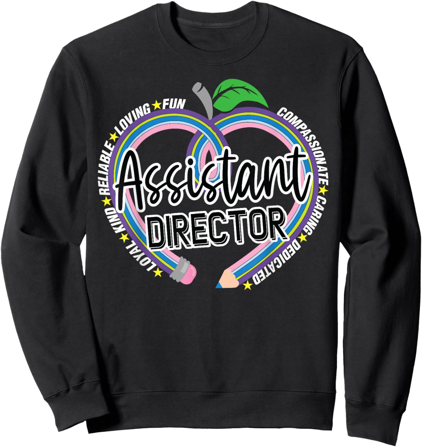 Wild About School Team of Educator Counselors Crew Assistant Director Childcare Back To Preschool Group Daycare Sweatshirt - Sweatshirt | Black