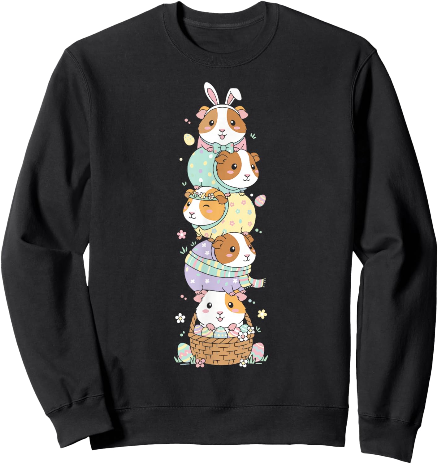 Lustiges Meerschweinchen-Osterei für Kinder, Herren, Damen, Ostern Sweatshirt - Sweatshirt | Black