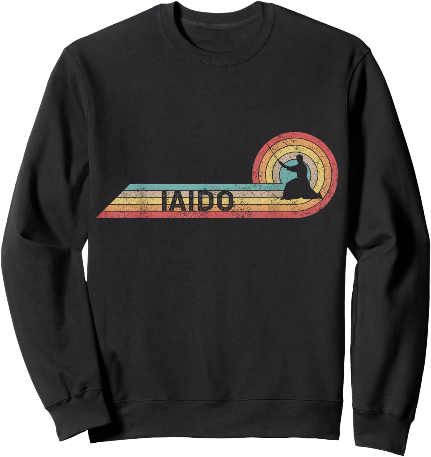 Retro Iaido Vintage Player Film Strip Sweatshirt - Sweatshirt | Black