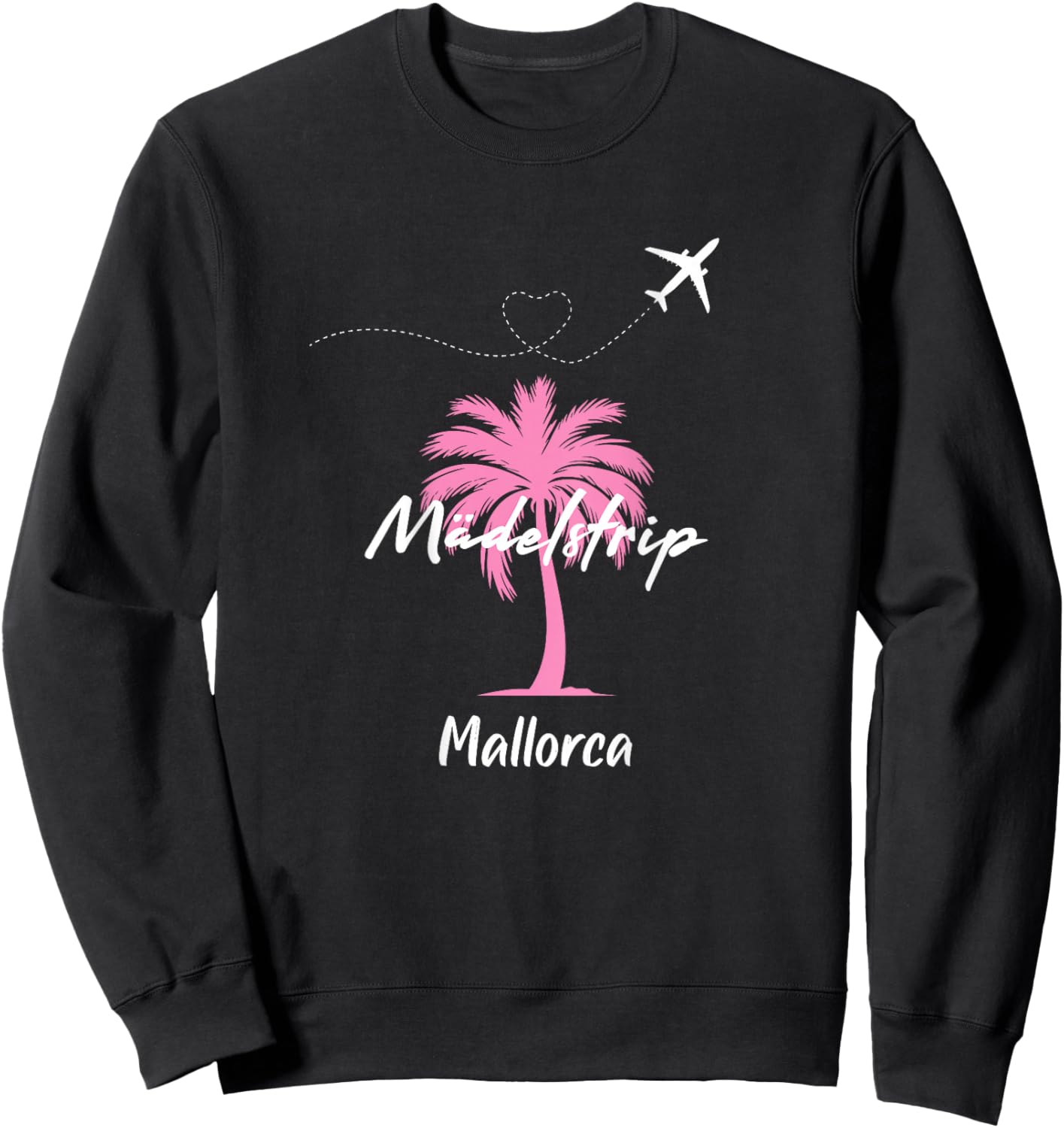 Mallorca Mädelstrip Party Urlaub Outfit Palme Mallorca Sweatshirt - Sweatshirt | Black