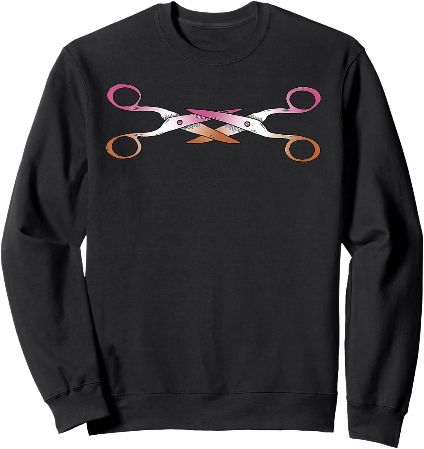 Scissors Lesbian Equal Rights LGBT Gay Pride Lesbian Couples Sweatshirt - Sweatshirt | Black