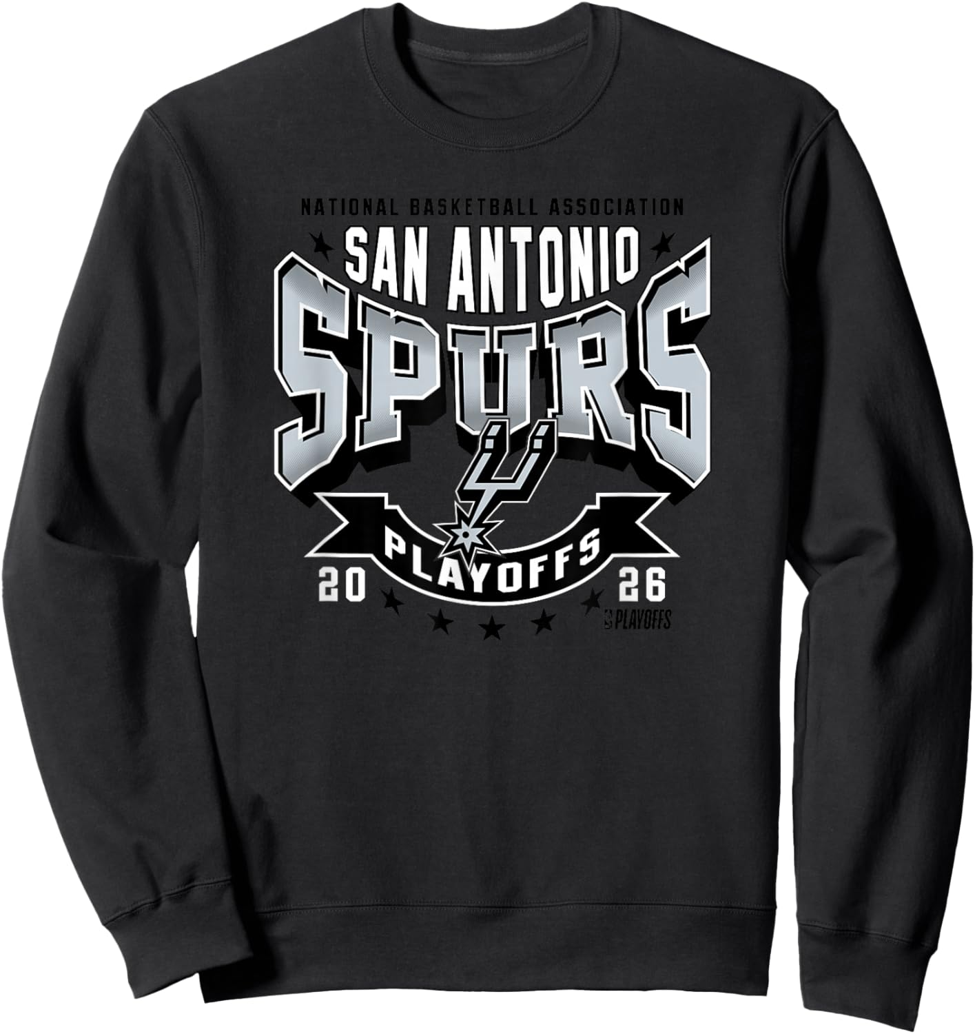 NBA Official 2026 Playoffs San Antonio Spurs Next Sweatshirt - Sweatshirt | Black