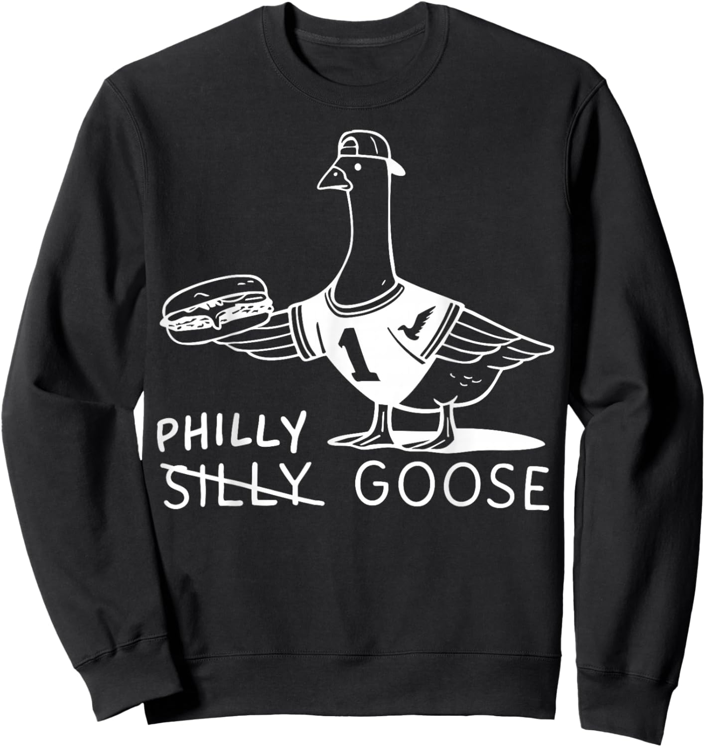 Vintage Philly Goose Name Pride Gift Women Kid Sweatshirt - Sweatshirt | Black