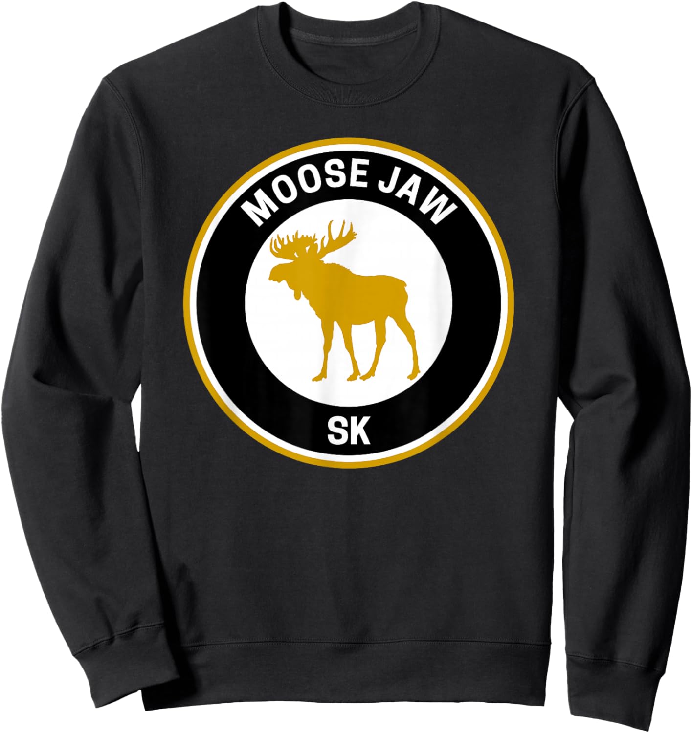 Vintage Moose Jaw Saskatchewan Sweatshirt - Sweatshirt | Black