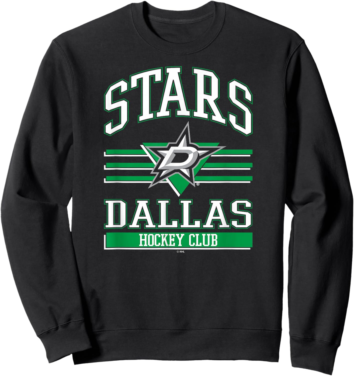Dallas Stars Hockey Club Black Officially Licensed Sweatshirt - Sweatshirt | Black