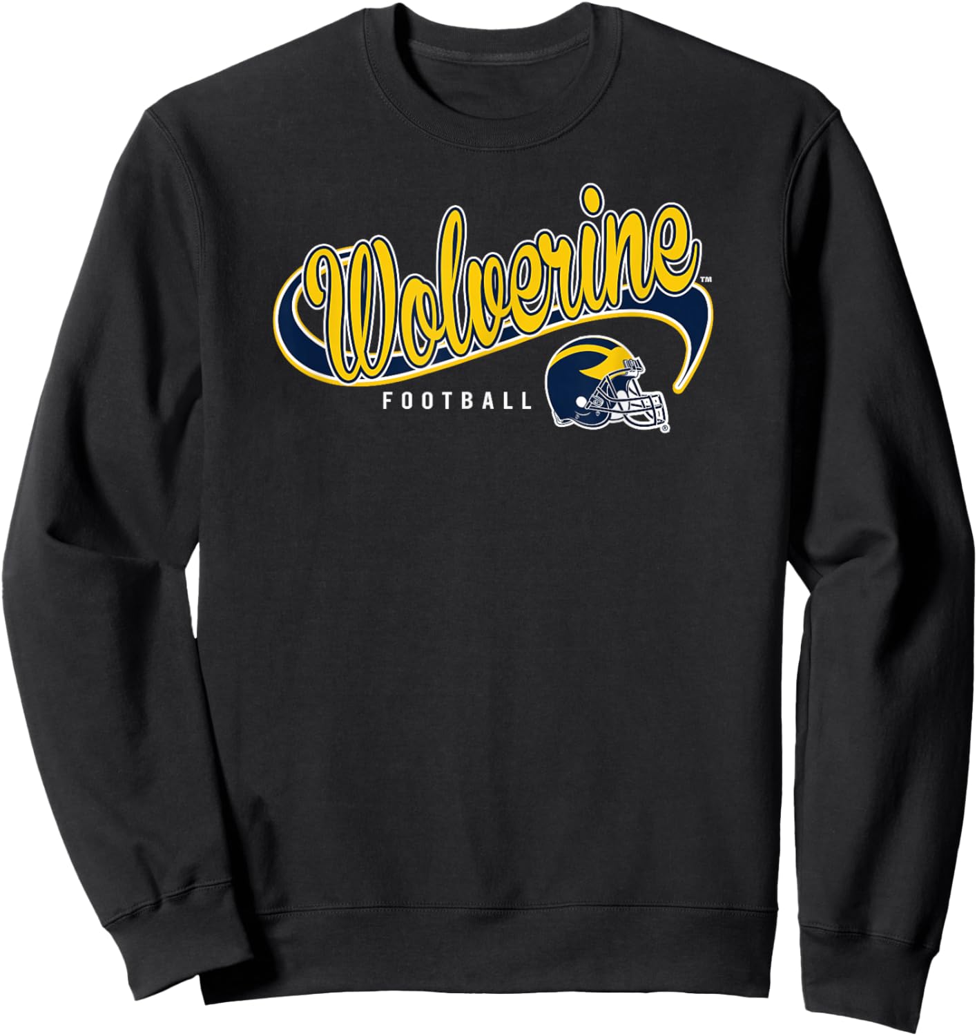Michigan Wolverines Football Goodness Dark Gray Sweatshirt - Sweatshirt | Black