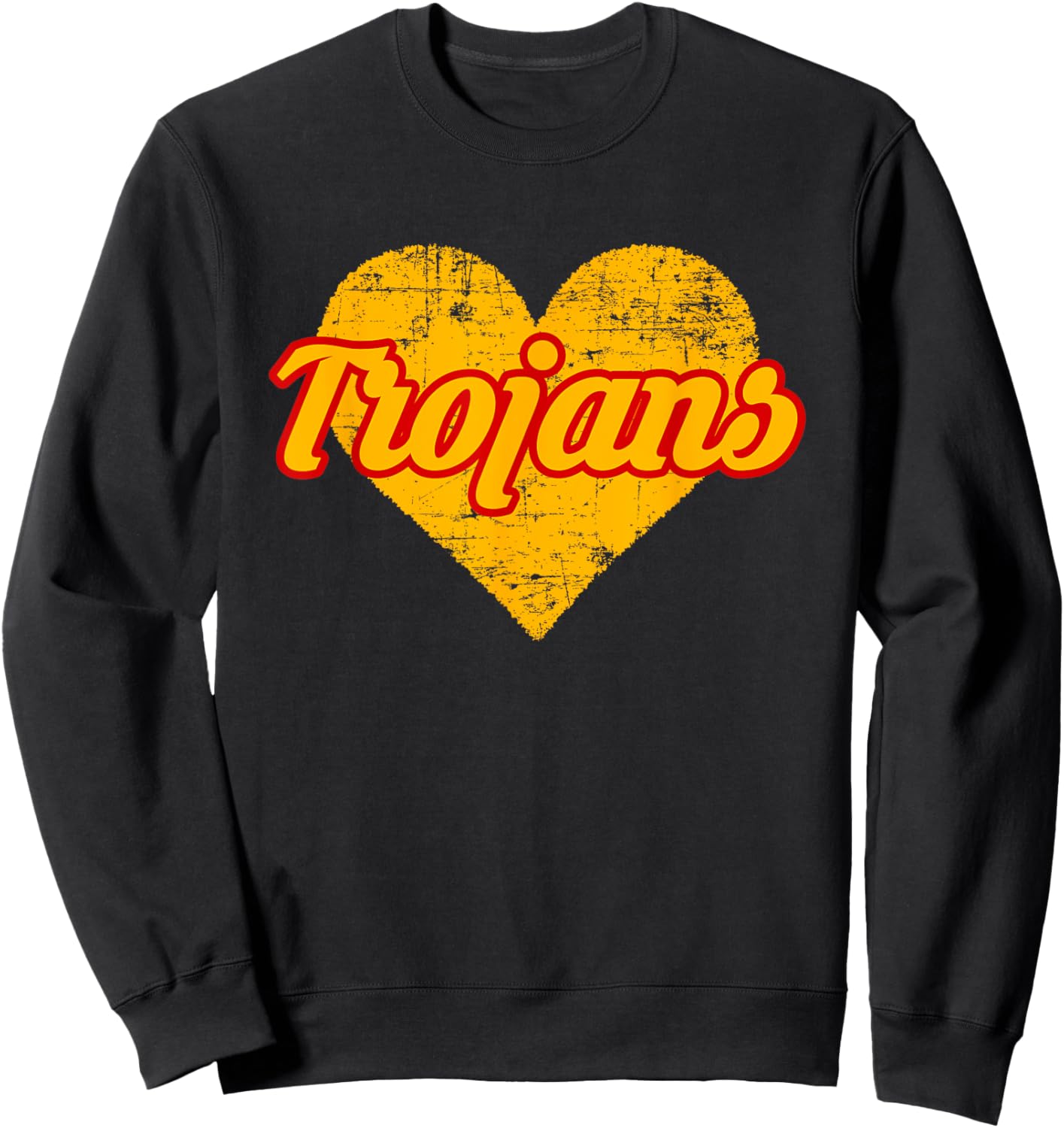 Charleston Trojans Over Heart Sweatshirt - Sweatshirt | Black