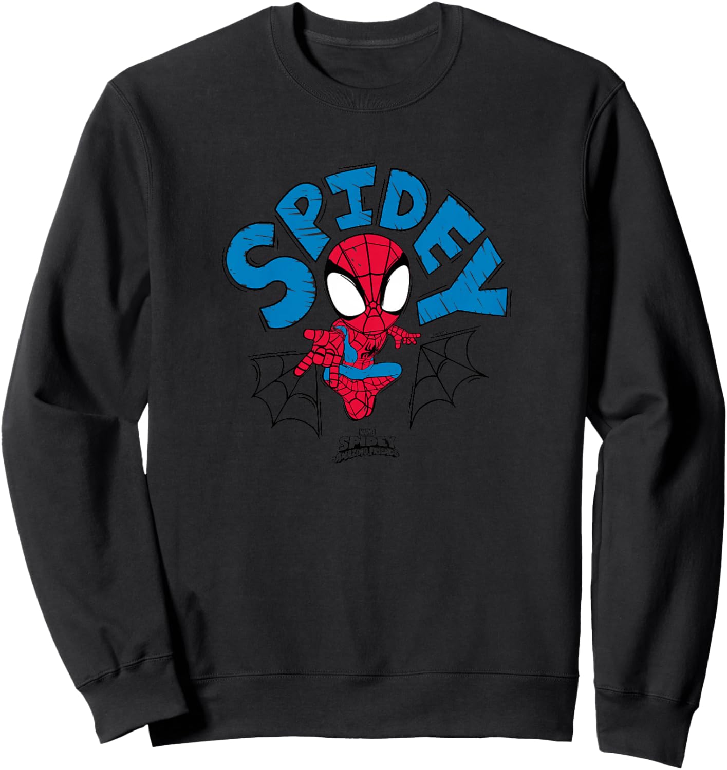 Kids Spidey and His Amazing Friends - Spidey Scribble Sweatshirt - Sweatshirt | Black