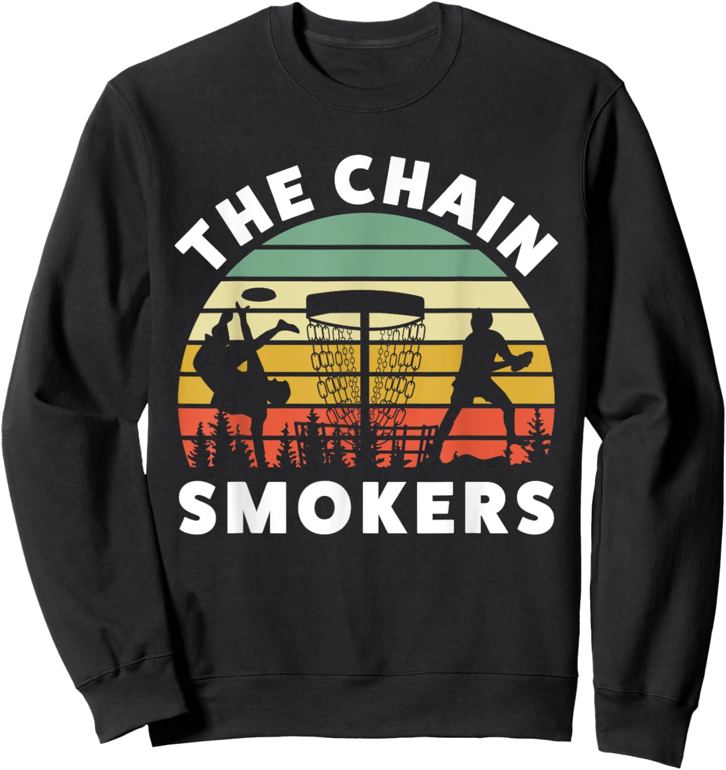 Funny Disc Golf Game Team Name Tournament Work Event Apparel Sweatshirt - Sweatshirt | Black