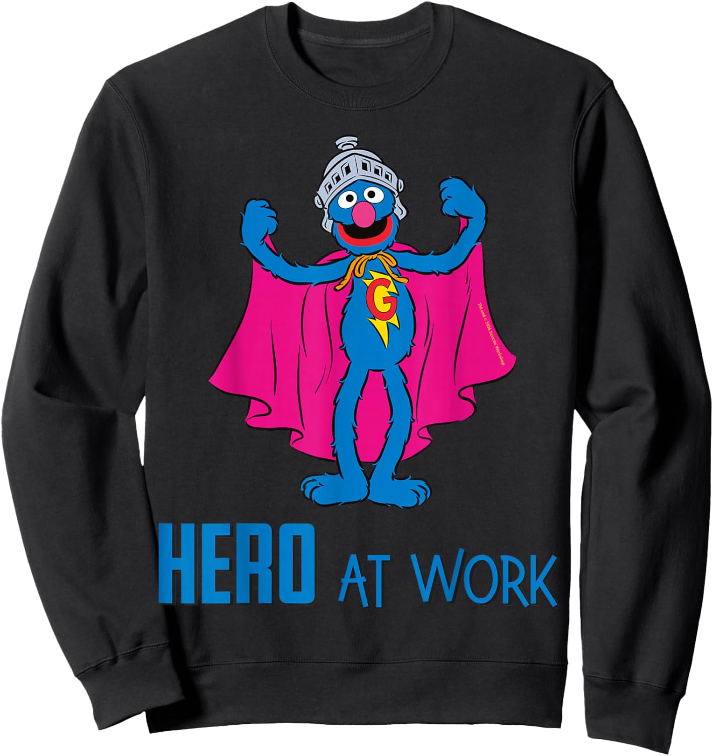Sesamstraße - Grobi Held Am Werk Sweatshirt - Sweatshirt | Black