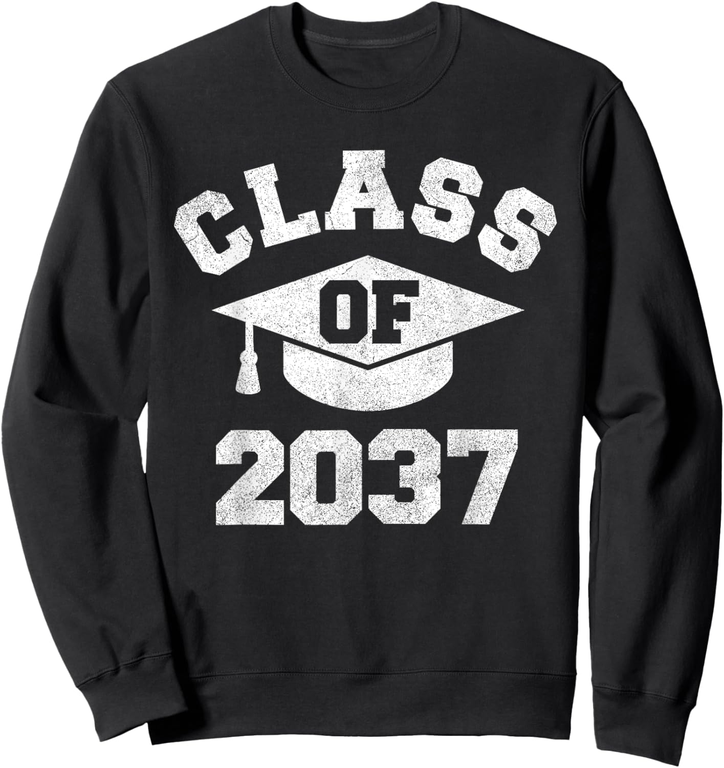 Class Of 2037 Grow With Me Shirt, Class Of 2037 Graduation Sweatshirt - Sweatshirt | Black