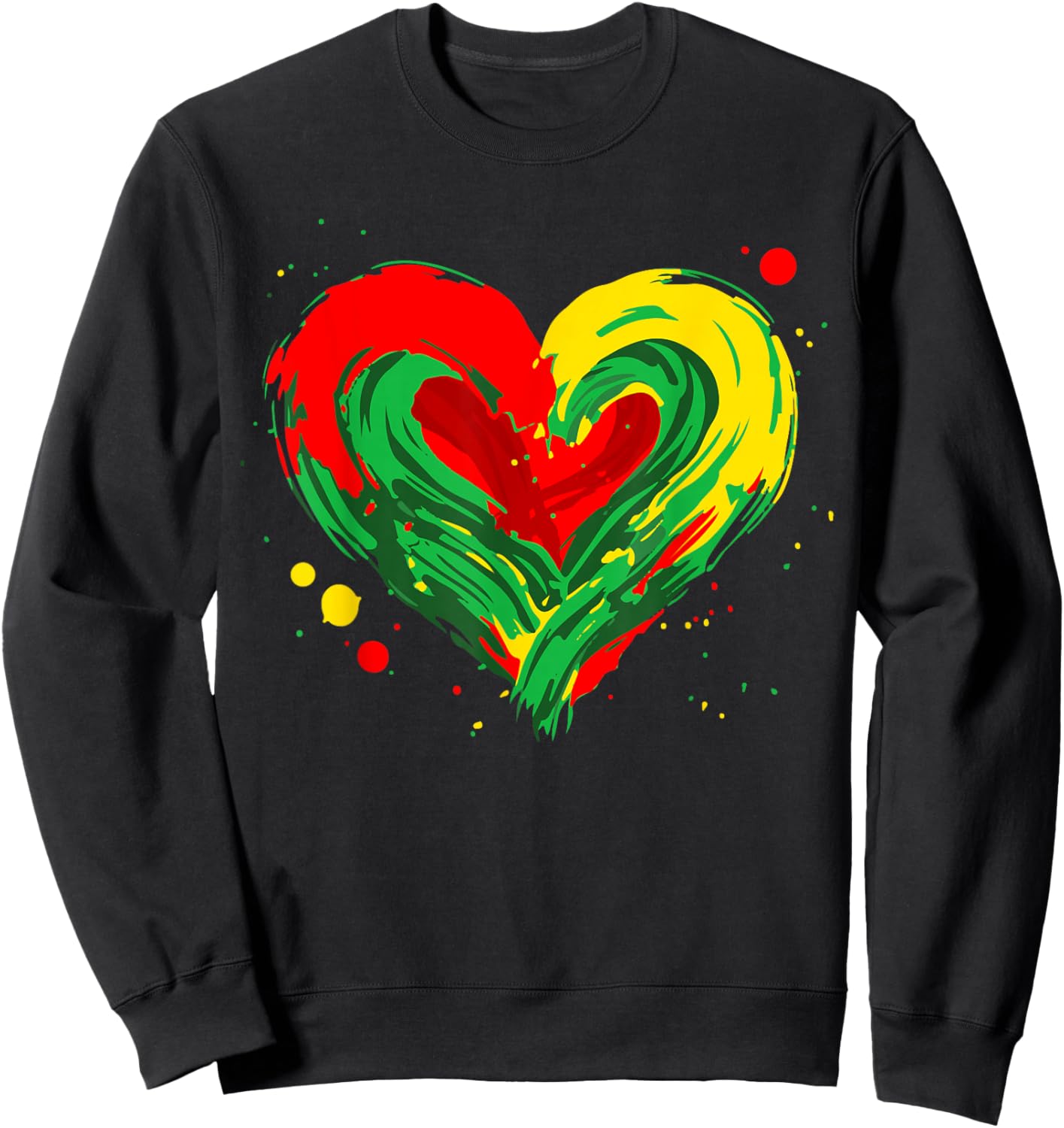 Juneteenth Heart Black History Month African American Women Sweatshirt - Sweatshirt | Black
