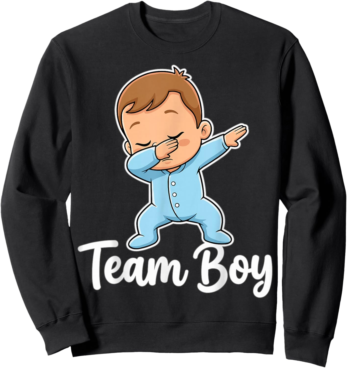 Gender Reveal Party Team Boy Sweatshirt - Sweatshirt | Black