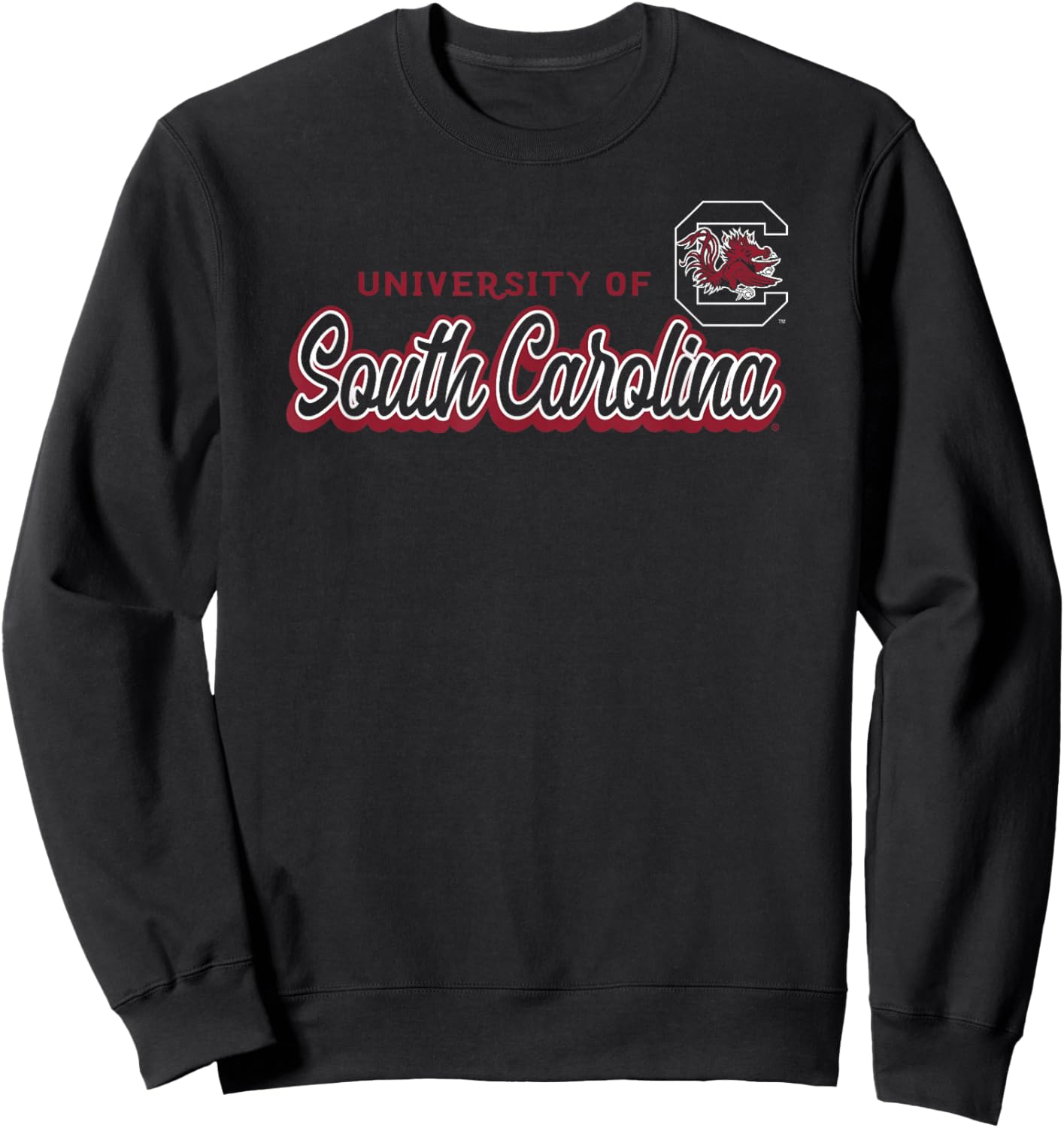 South Carolina Gamecocks Cursive Black Officially Licensed Sweatshirt - Sweatshirt | Black