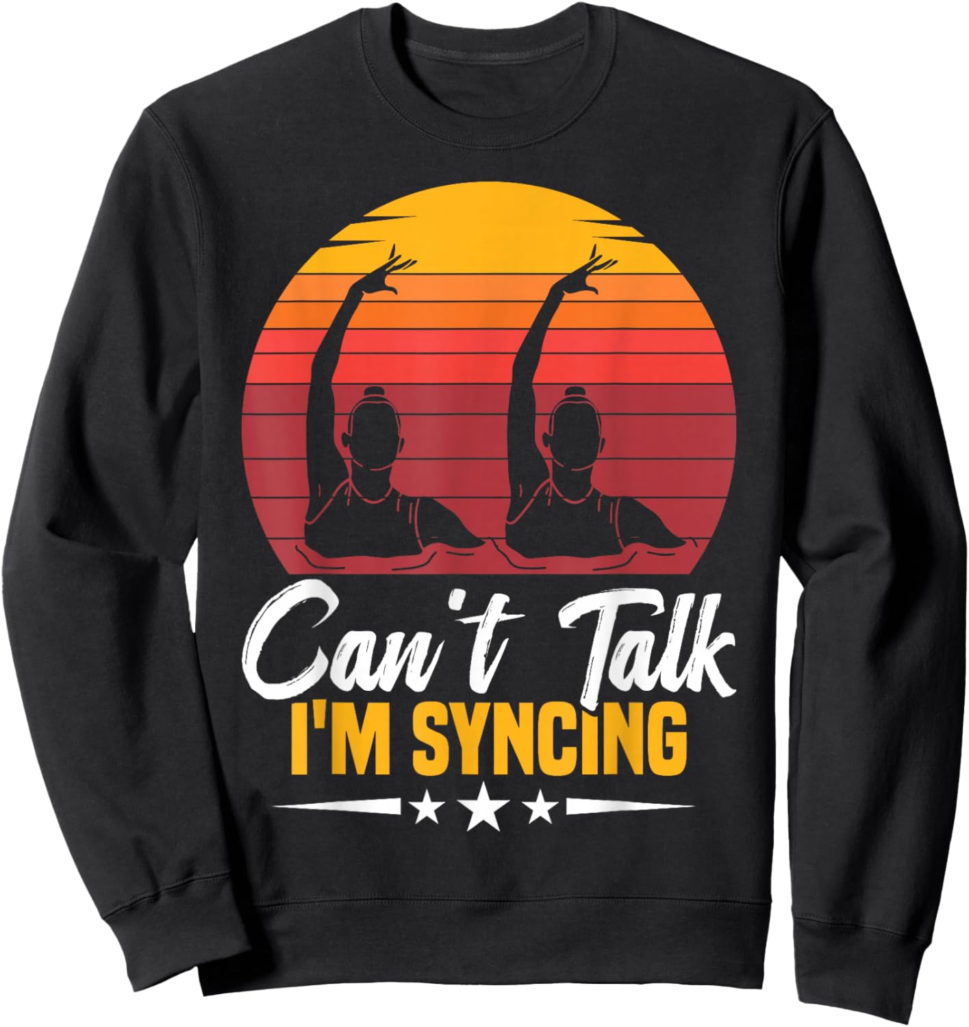 Synchronized Swimming For Synchro Swimmer Artistic Sweatshirt - Sweatshirt | Black