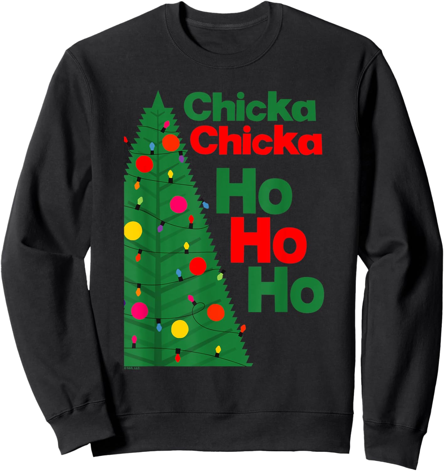 Chicka Chicka Boom Boom Christmas, Ho Ho Ho Sweatshirt - Sweatshirt | Black