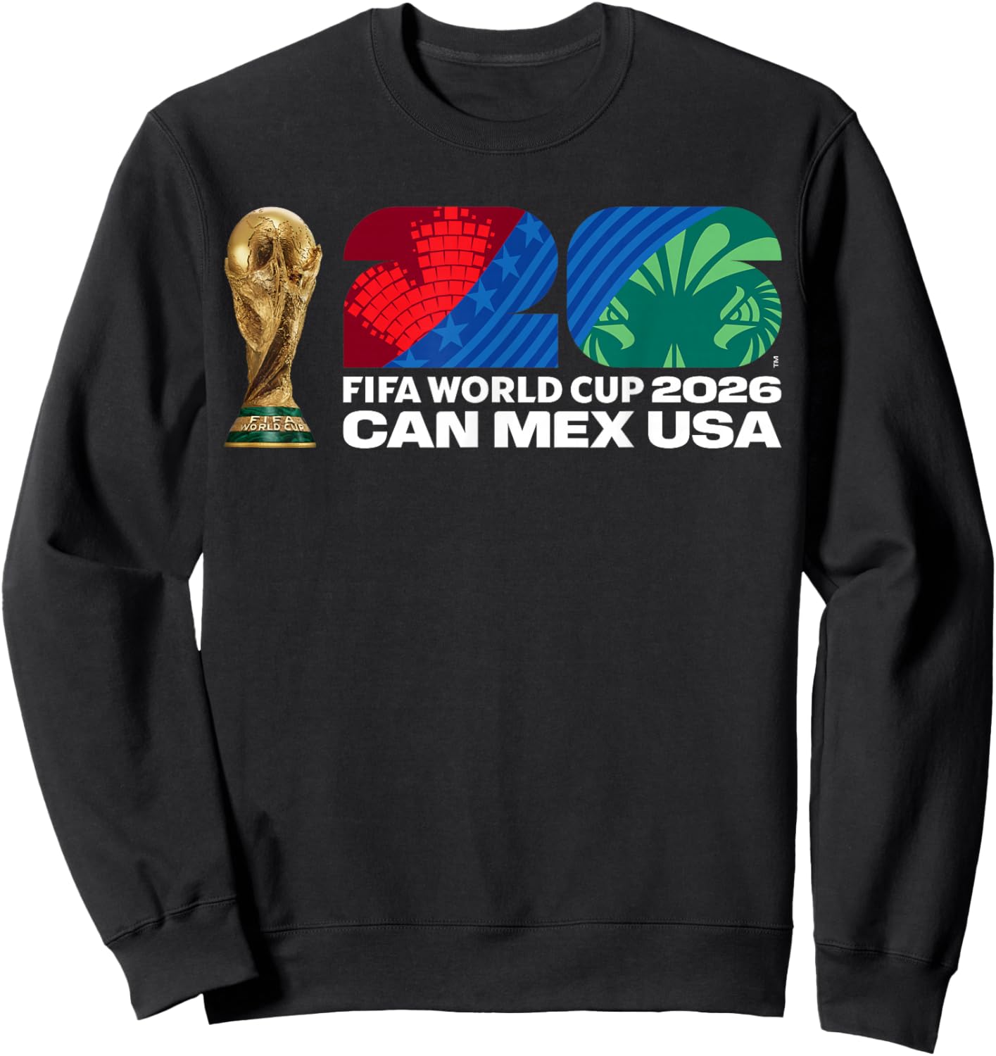 FIFA World CUP26 FIFA Host Country Trophäe Farbe Sweatshirt - Sweatshirt | Black