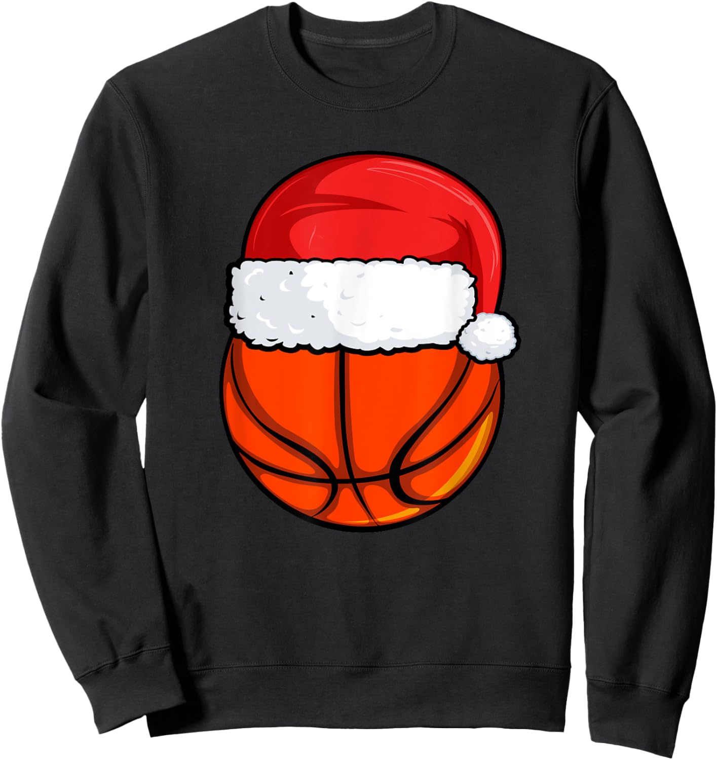 Christmas Basketball Pajama, Basketball Sweater Boys Men Sweatshirt - Sweatshirt | Black